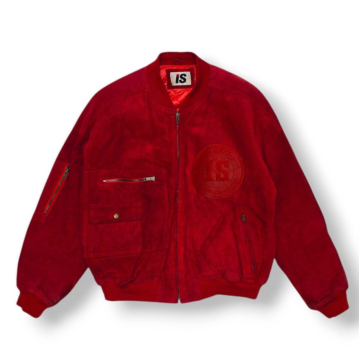 Issey Miyake Sport Team Logo Pig Skin Bomber AW1989