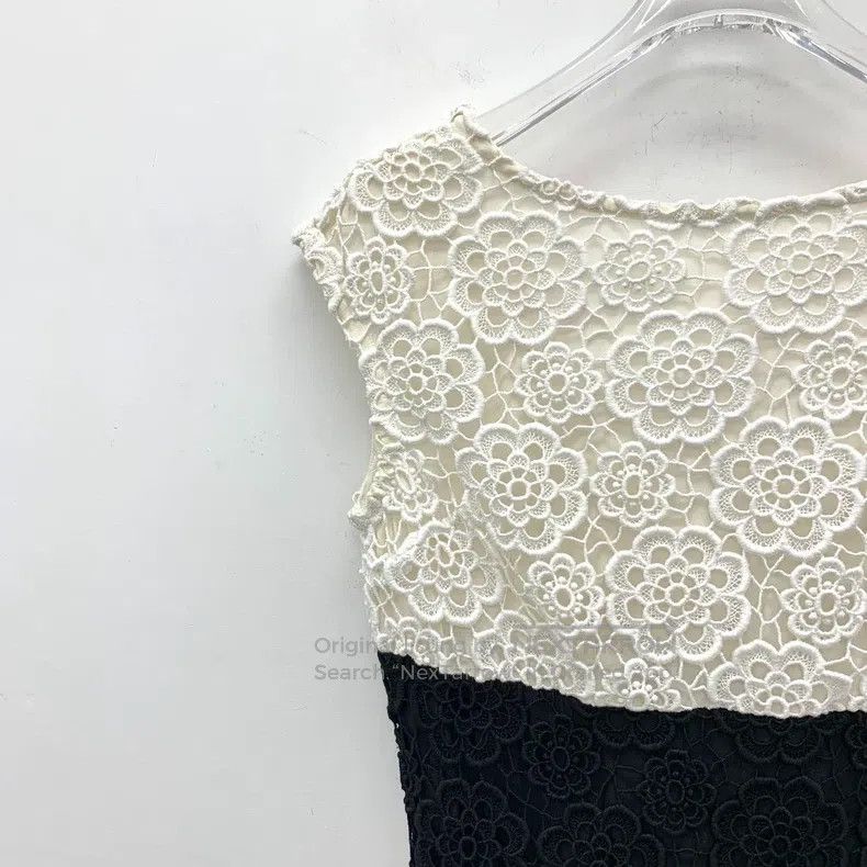 Dior Dior Colour-blocked floral lace hollow embroidery cotton r Size XS / US 0-2 / IT 36-38 - 3 Thumbnail