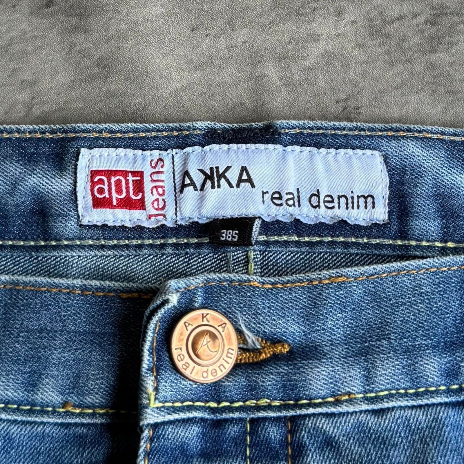 Japanese Brand × Vintage Vintage Y2K Baggy Wide Leg Skater Grunge Cyber Denim Jeans Size US 38 / EU 54 - 5 Thumbnail