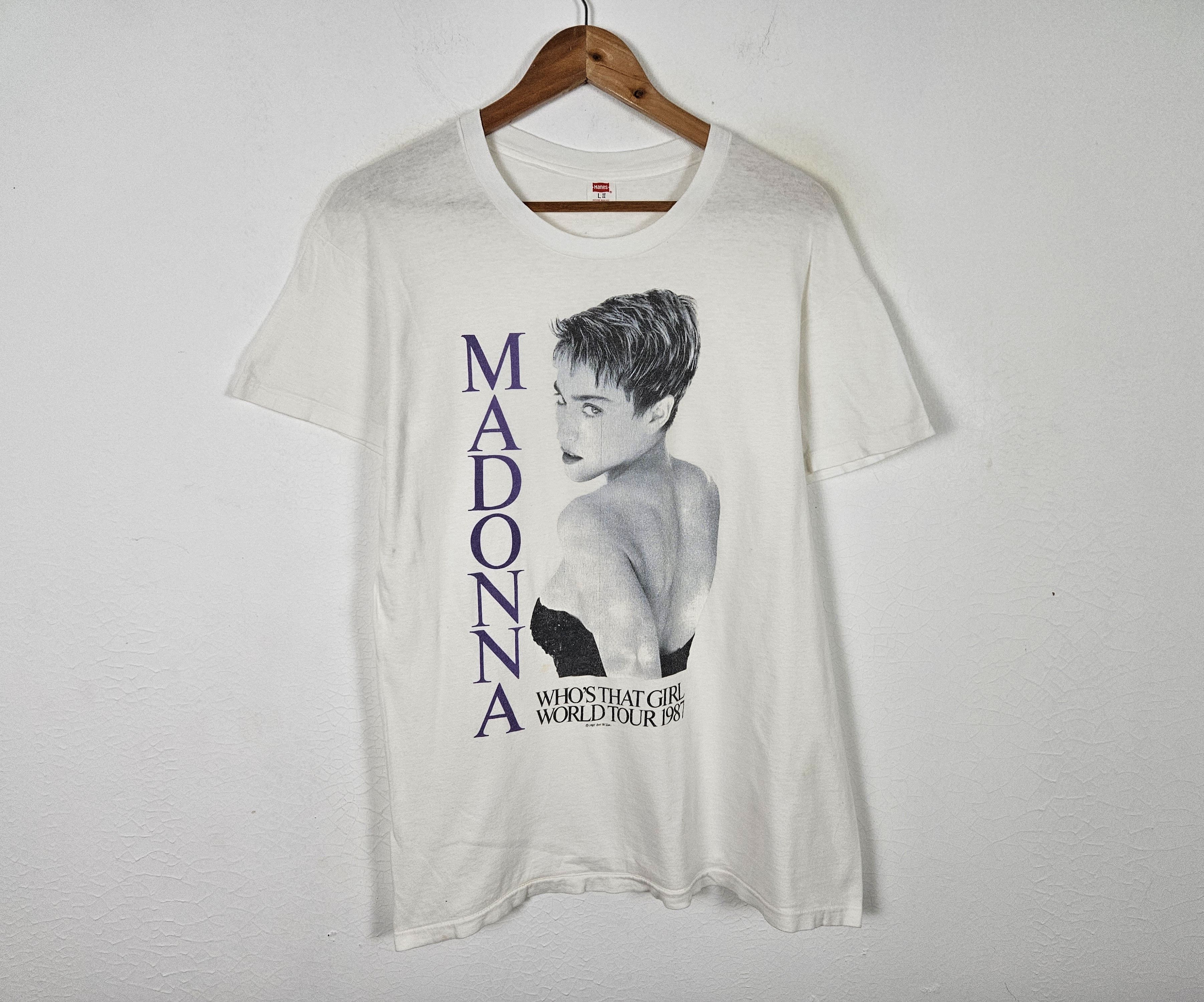 Band Tees Vintage Madonna Who's That Girl 1987 World Tour shirt Size US L / EU 52-54 / 3 - 2 Thumbnail