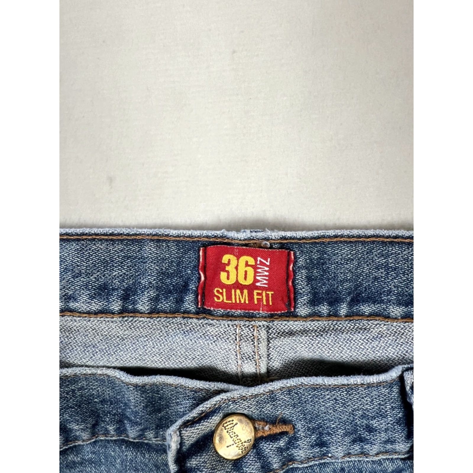 Wrangler Wrangler Slim Fit Cowboy Jeans Denim 36x30 Mens Blue Cotton 5-Pocket Cowboy Cut Straight Regular Inseam 30 Vintage: No Size US 36 / EU 52 - 3 Thumbnail