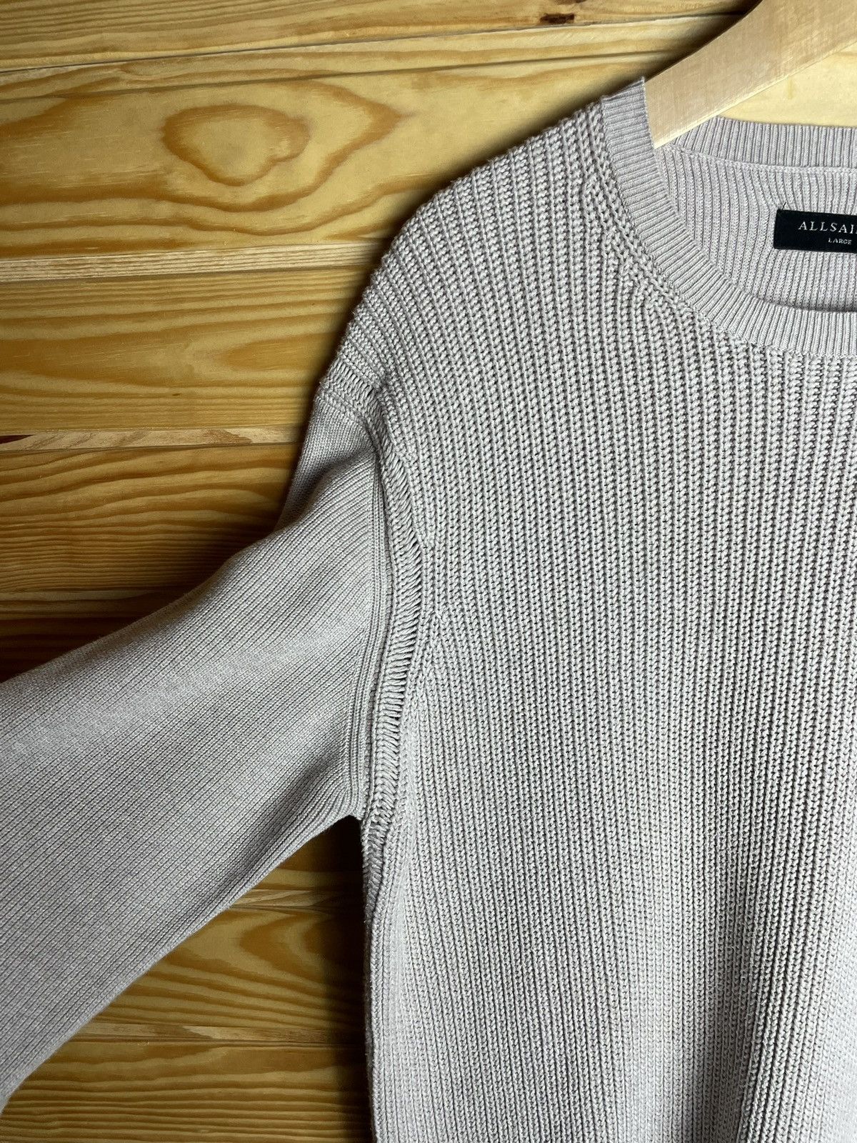 Allsaints × Designer All Saints Men Knit Sweater Avant Gard Y2K Size US L / EU 52-54 / 3 - 4 Thumbnail