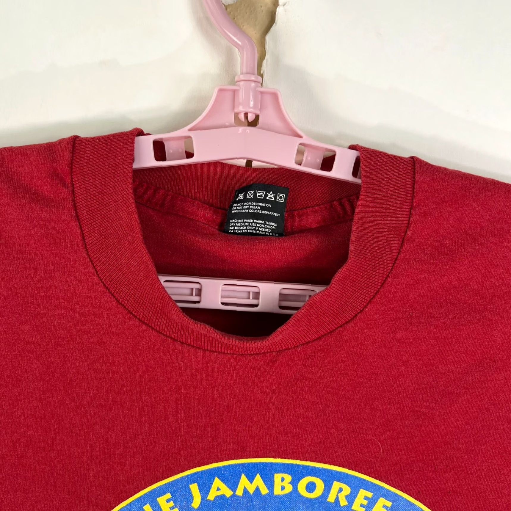 Vintage VINTAGE Boy Scouts of America T-Shirt 2XL Adult Navy Red Maine Jamboree 1994 90s Mens Clothing Size US XXL / EU 58 / 5 - 4 Thumbnail