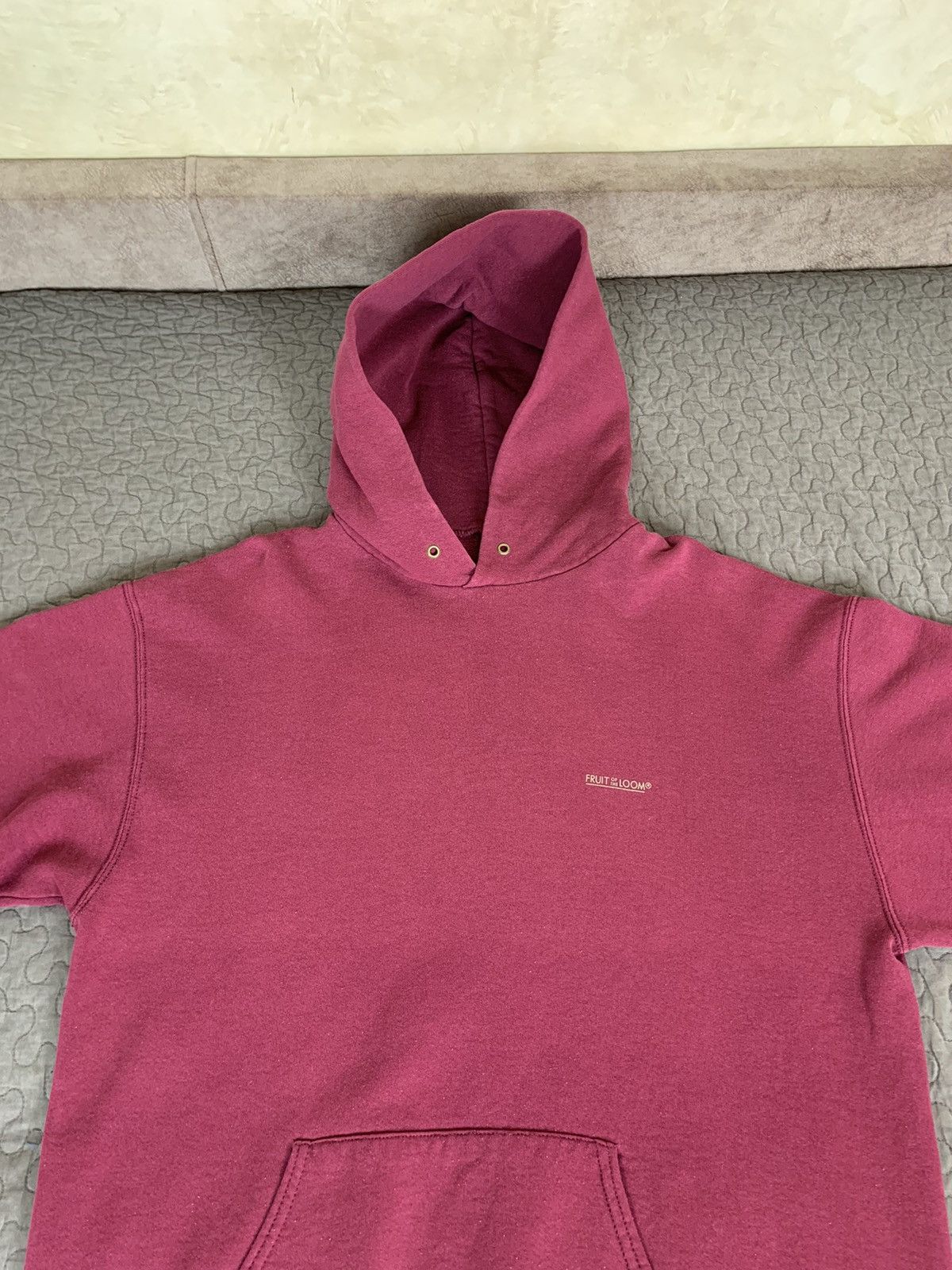 Fruit Of The Loom Vintage Fruit Of The Loom Blank Hoodie Size US L / EU 52-54 / 3 - 2 Thumbnail