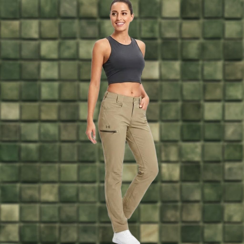 Under Armour Under Armour Tactical Patrol Pants Women's Size 2 Beige Cargo Outdoor Water Resistant Pocketed Regular Fit Size 26" / US 2 / IT 38 - 1 Thumbnail