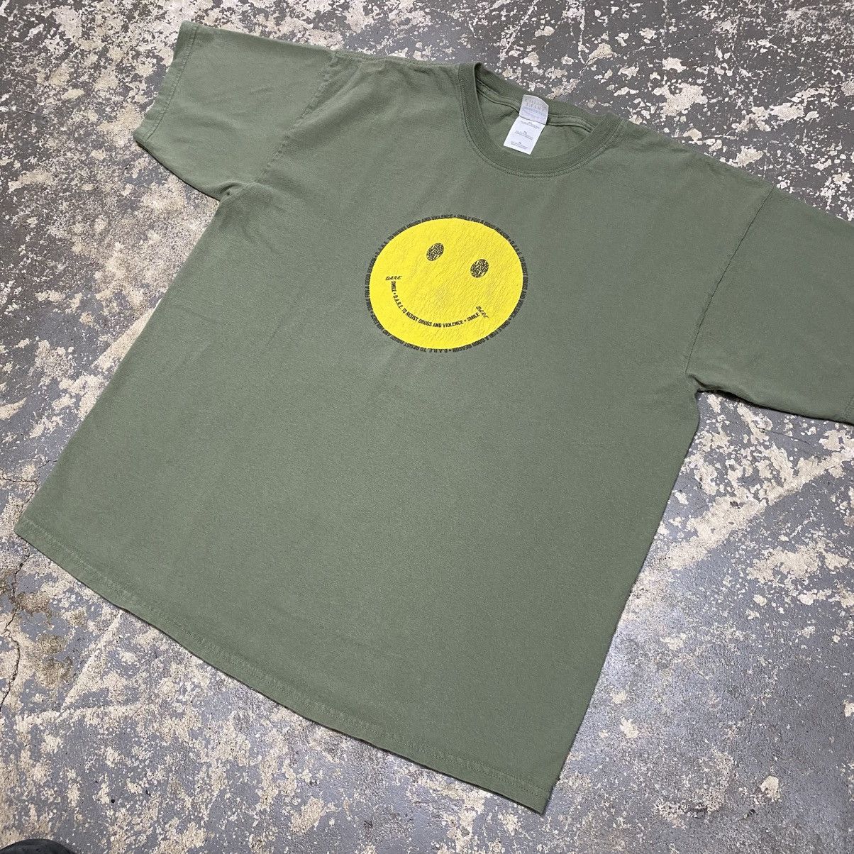 D.A.R.E × Vintage Vintage Dare Smiley Face Green Tshirt Size US XL / EU 56 / 4 - 8 Thumbnail