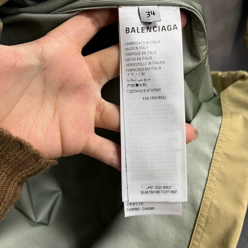 Balenciaga Balenciaga Balenciaga Beige Hooded Long Sleeve Jacket-2506 Size US S / EU 44-46 / 1 - 4 Thumbnail