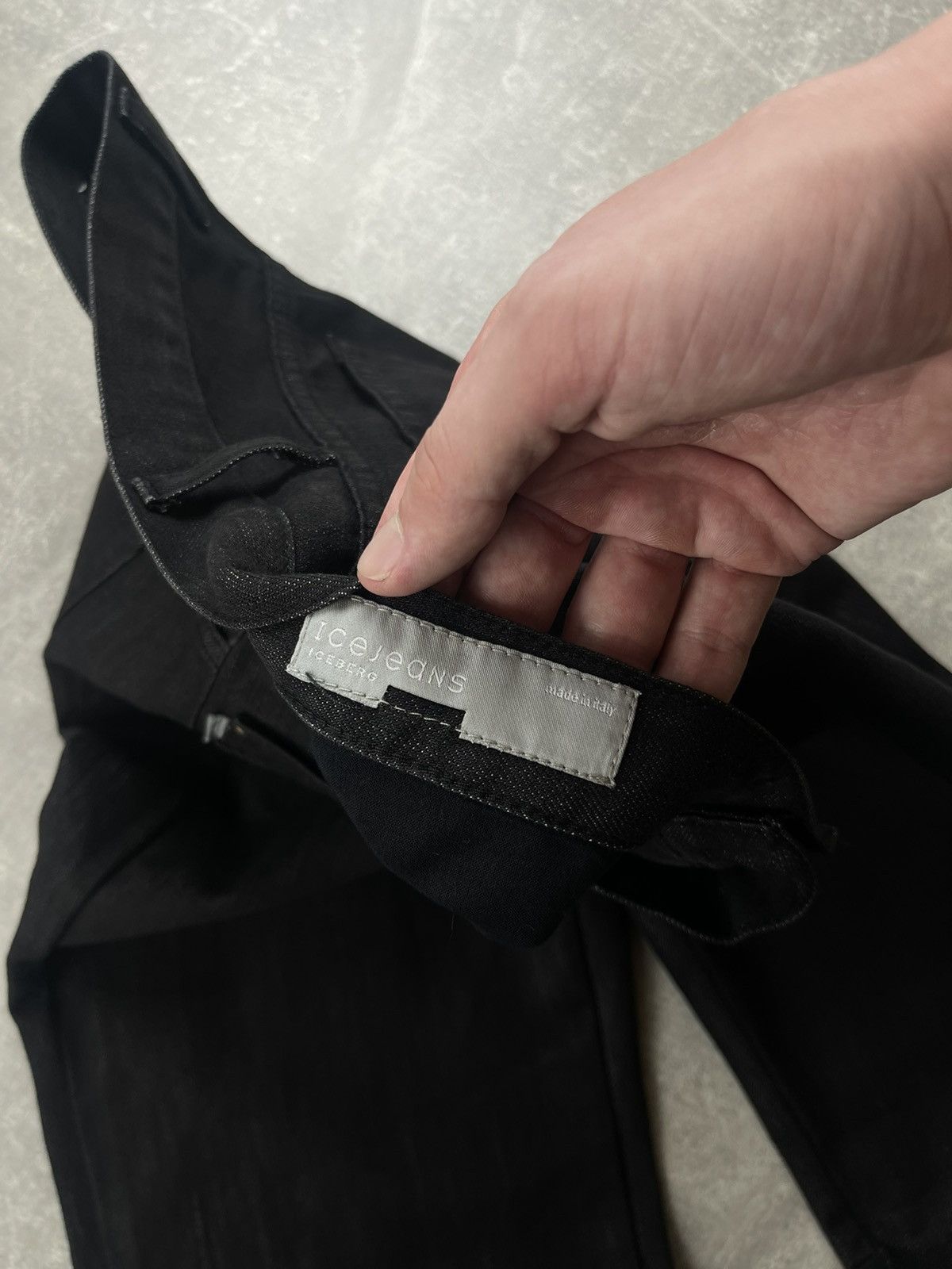 Iceberg Iceberg Jeans Black Denim Pants Embroidered Flare Y2K Size 30" / US 8 / IT 44 - 13 Thumbnail