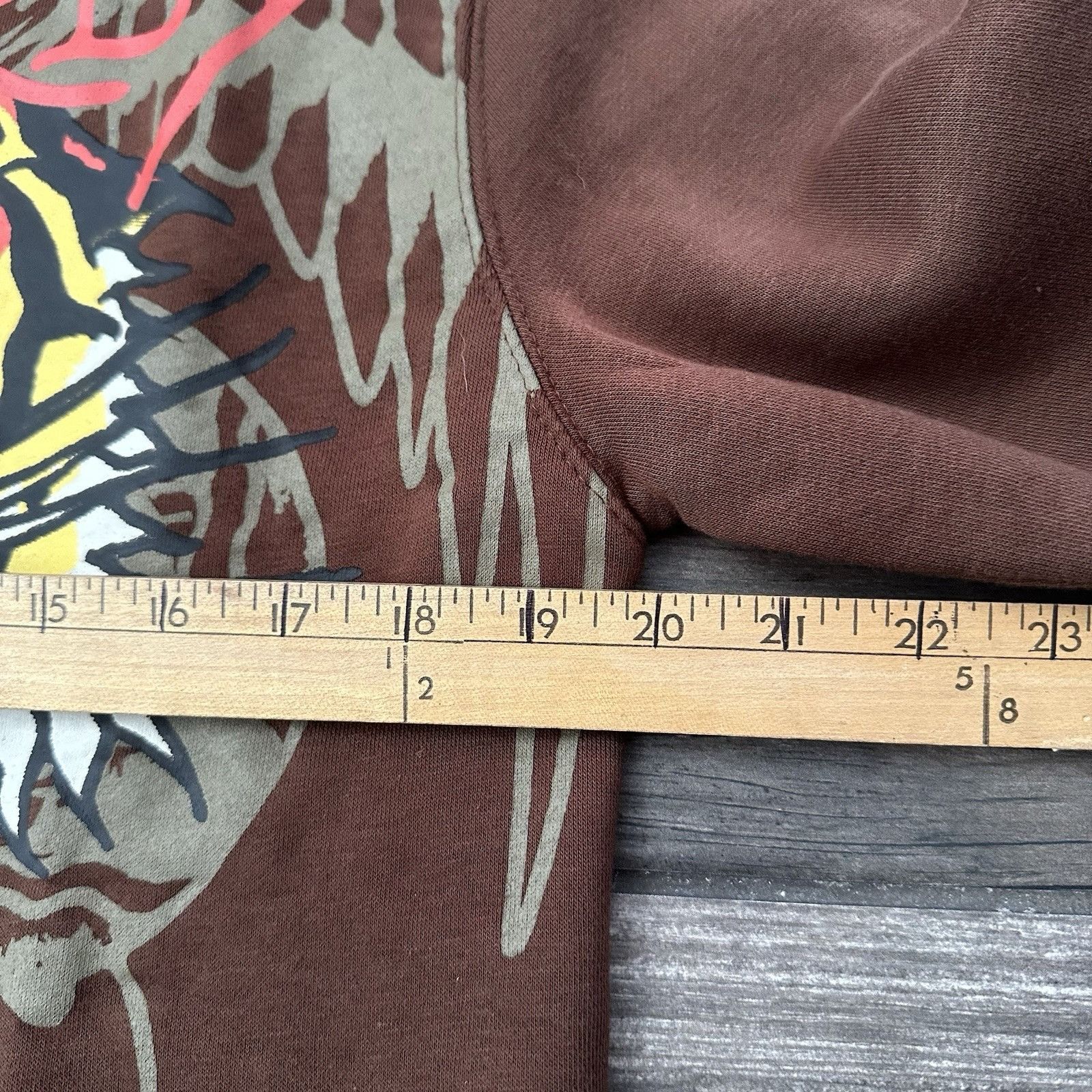 Ed Hardy ED HARDY BROWN PULLOVER HOODIE SWEATSHIRT SZ M TIGER LOS ANG Size US M / EU 48-50 / 2 - 3 Thumbnail
