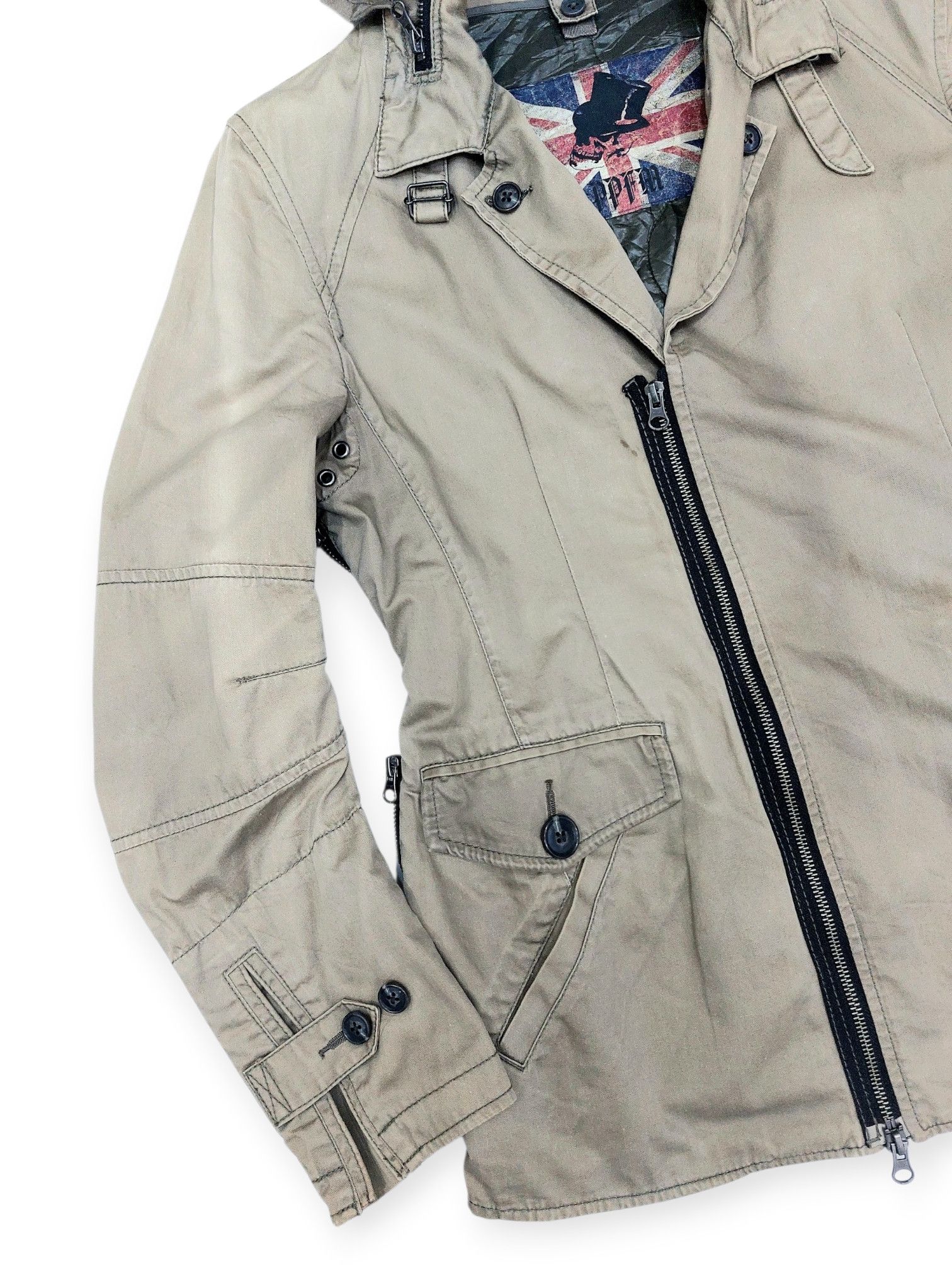 PPFM PPFM Magician Skulls Union Jack Multi-Zipped Jacket Size US M / EU 48-50 / 2 - 4 Thumbnail