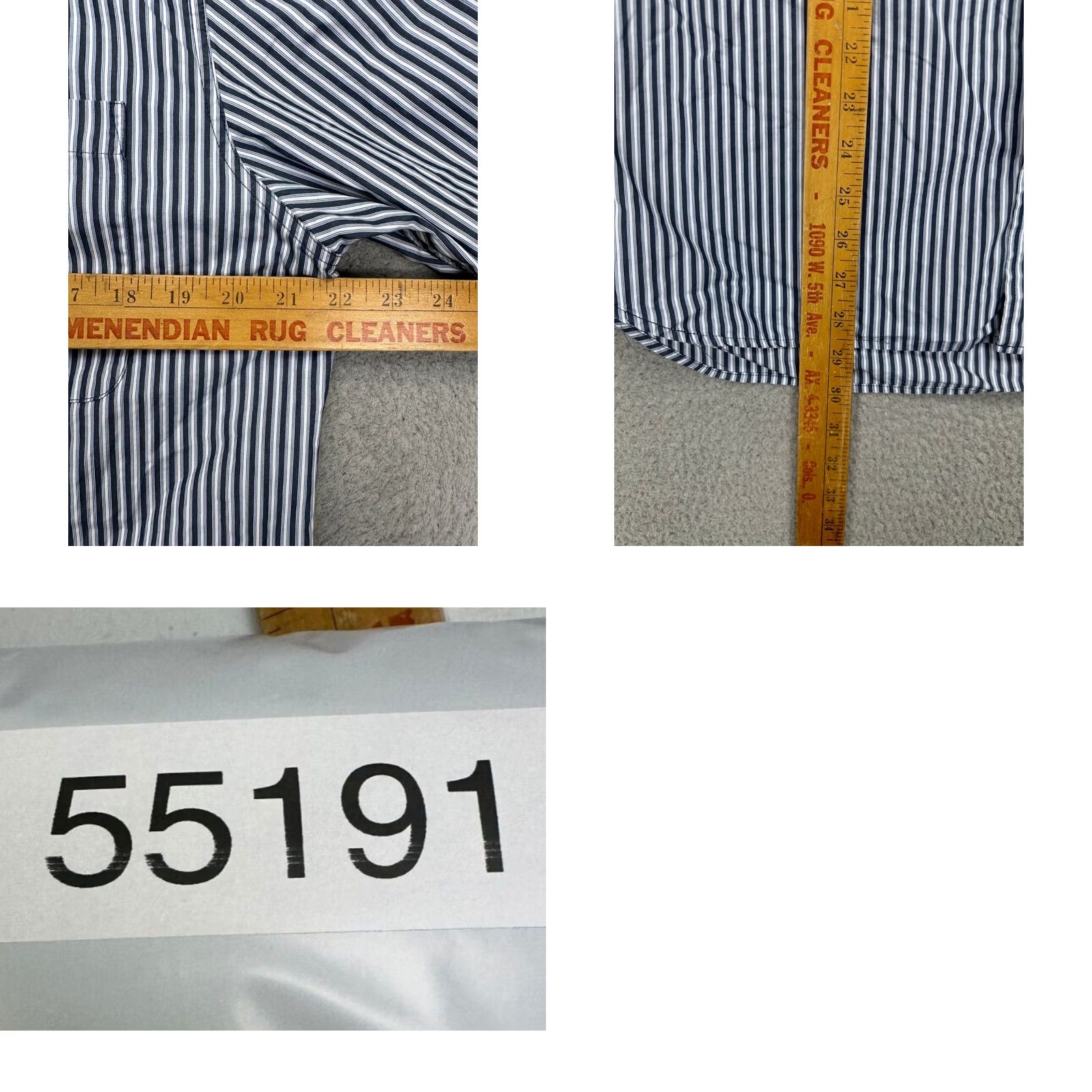 Timberland Timberland Button-Up Shirt Adult Medium Blue White Stripe Long Sleeve Pocket Mens Regular Size M Button-Down Size US M / EU 48-50 / 2 - 8 Thumbnail