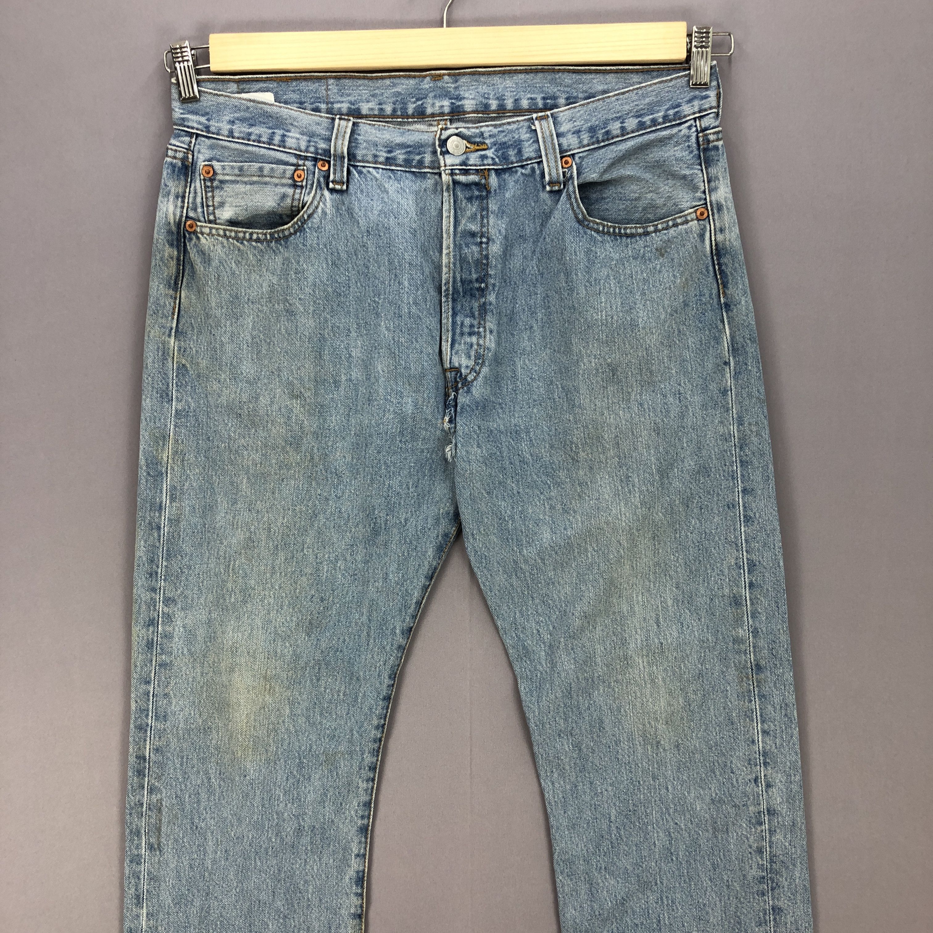 Levi's Vintage Levis 501 Jeans Levi's Stone Wash Faded Denim Pants Size US 34 / EU 50 - 3 Thumbnail