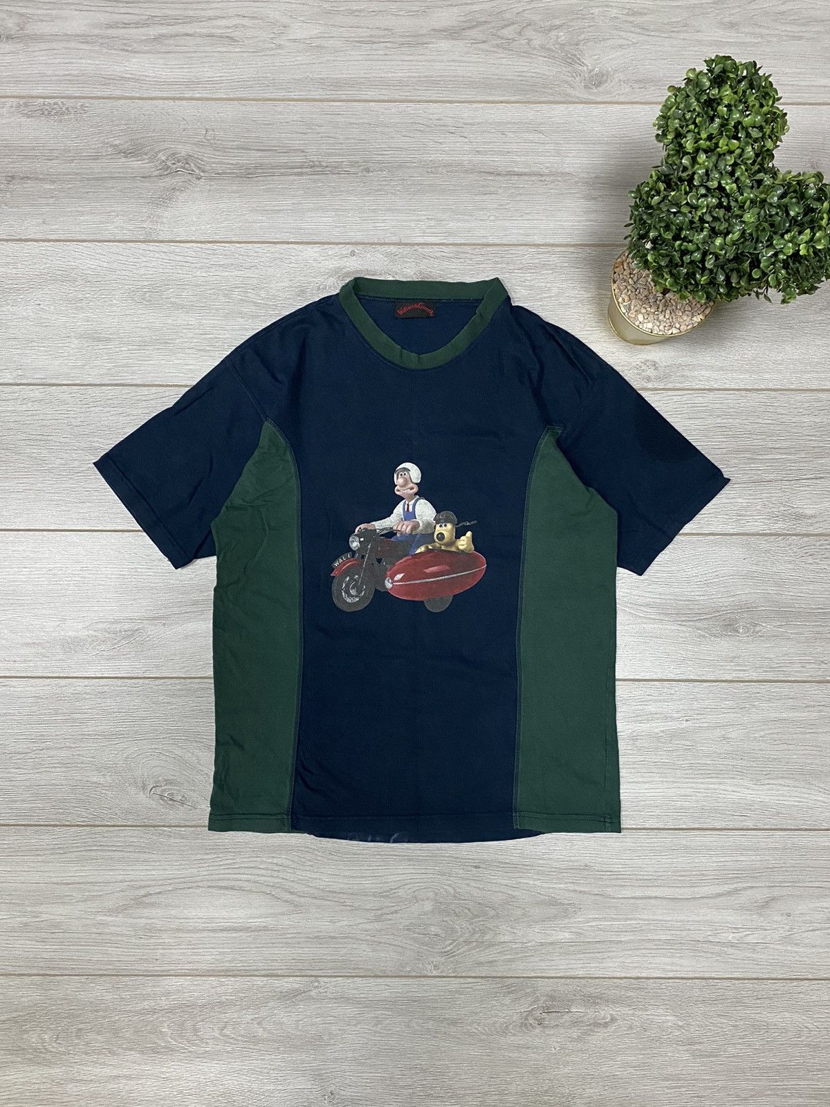 Cartoon Network Wallace Gromit double color moto t-shirt Size US L / EU 52-54 / 3 - 1 Thumbnail