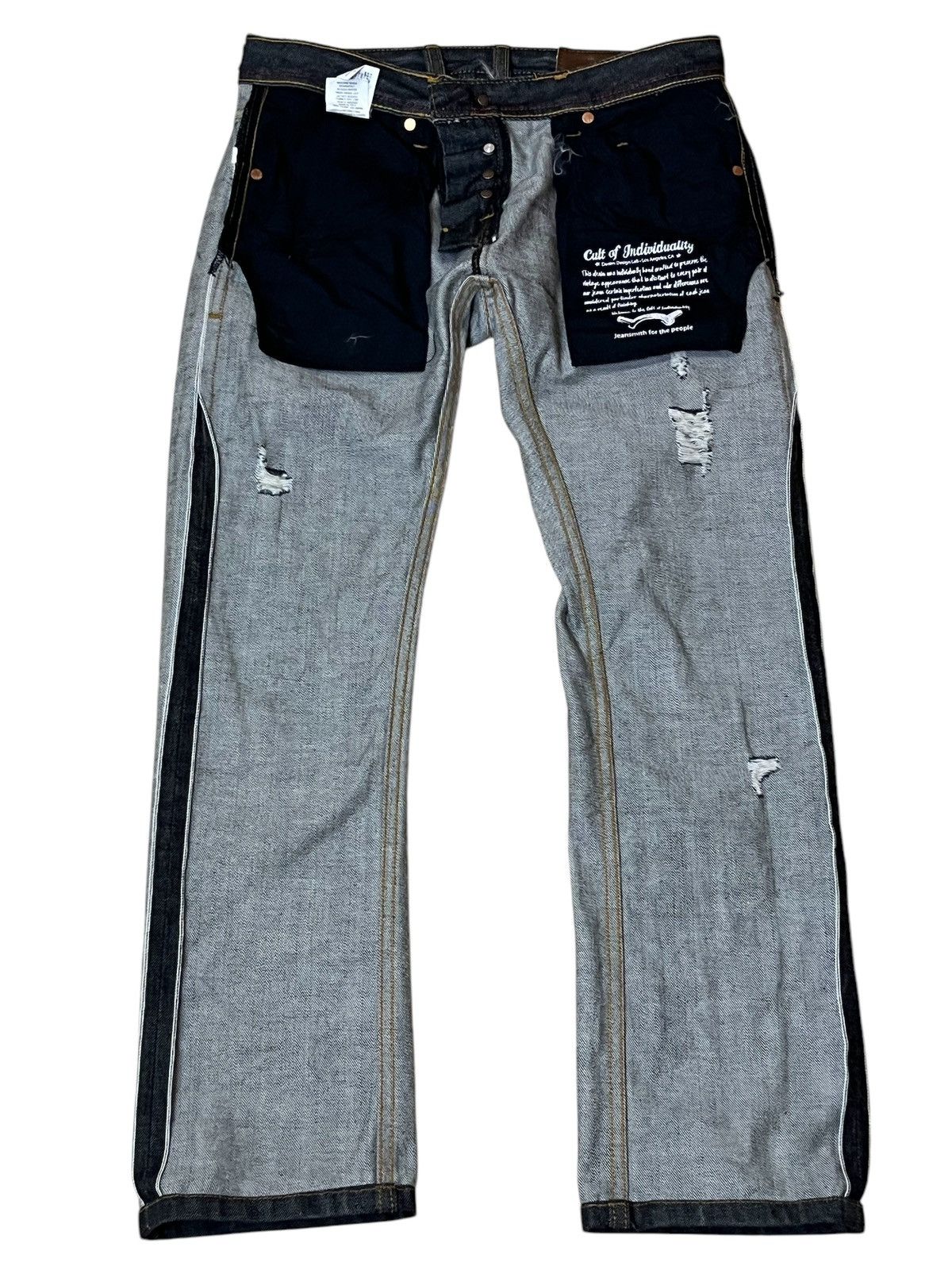 Cult Of Individuality ARCHIVE JAPANESE CULT OF INDIVIDUALITY SELVEDGE JEANS Size US 31 - 3 Thumbnail