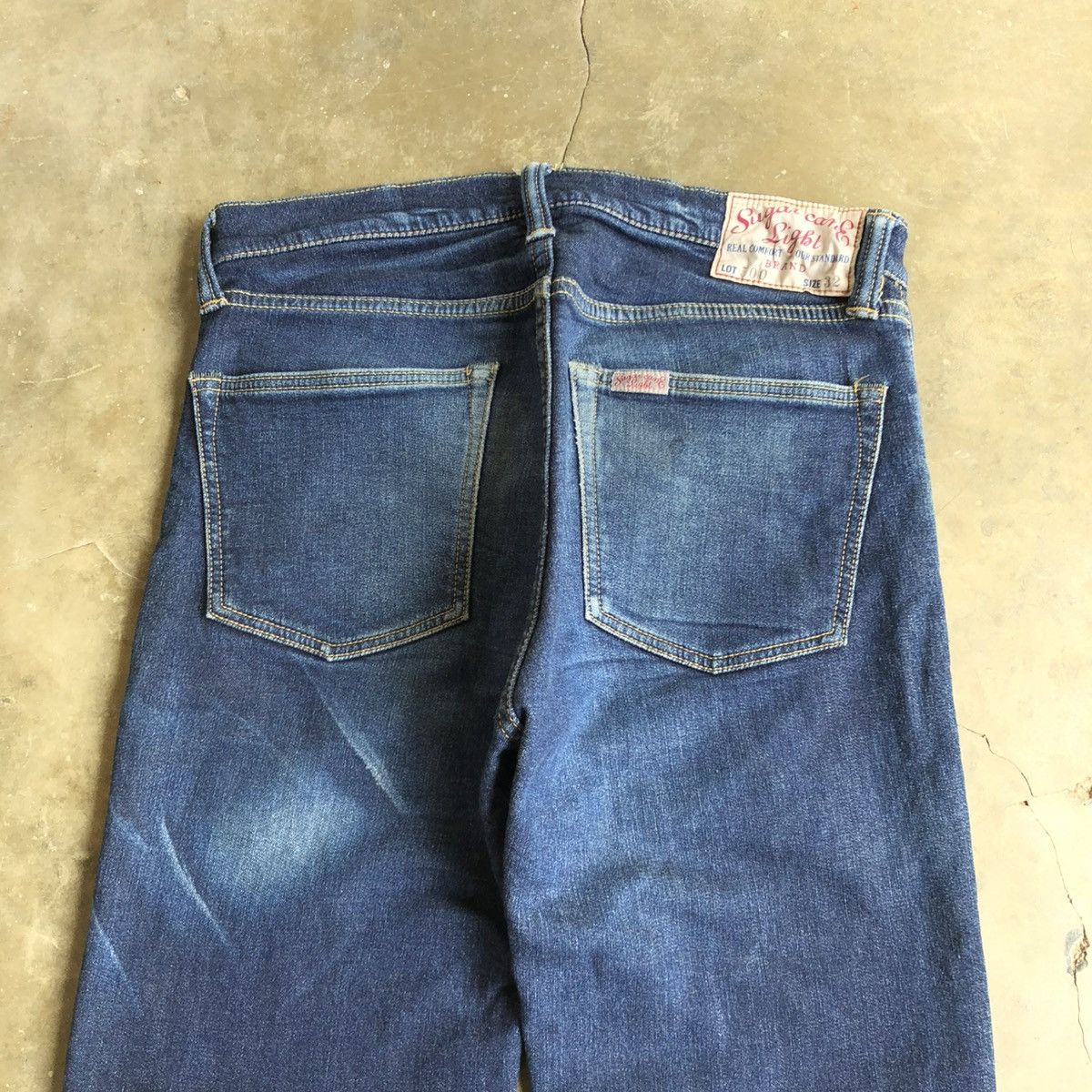 Sugar Cane Vintage Sugar Cane W32 Light Distressed Denim Jeans Pants Size US 31 - 18 Thumbnail