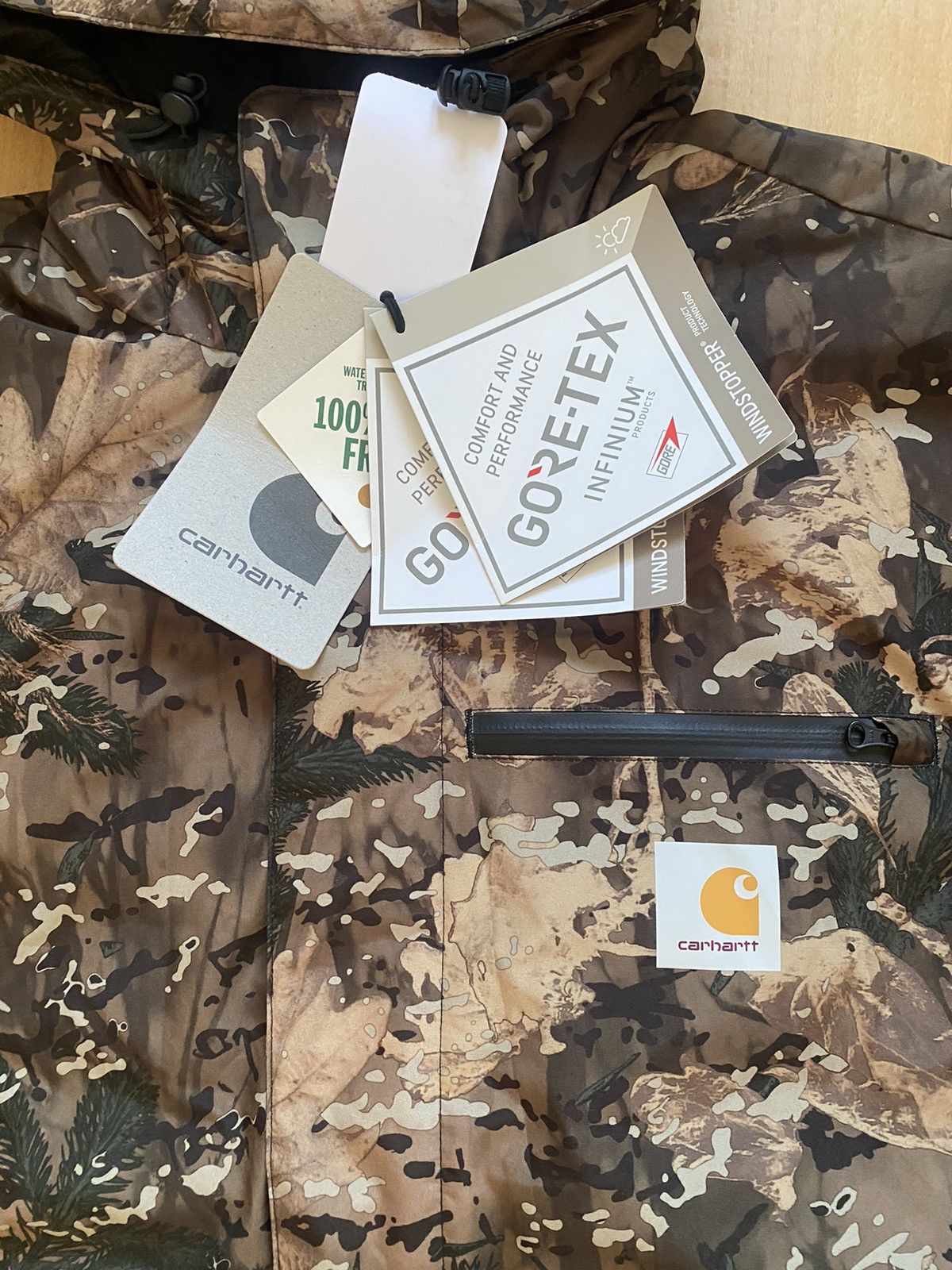Carhartt × Carhartt Wip × Goretex Gore Tex Parka Camo Size US M / EU 48-50 / 2 - 2 Thumbnail