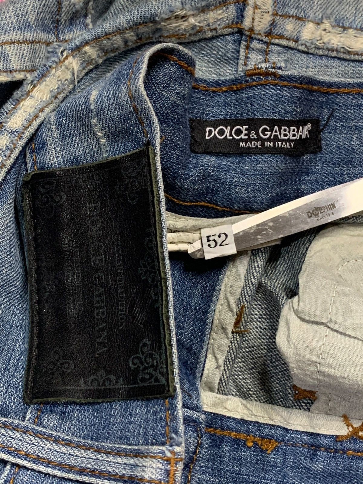 Dolce & Gabbana Vintage Italy Dolce Gabbana Mud Wash Distressed Baggy Jeans Size US 35 - 9 Thumbnail
