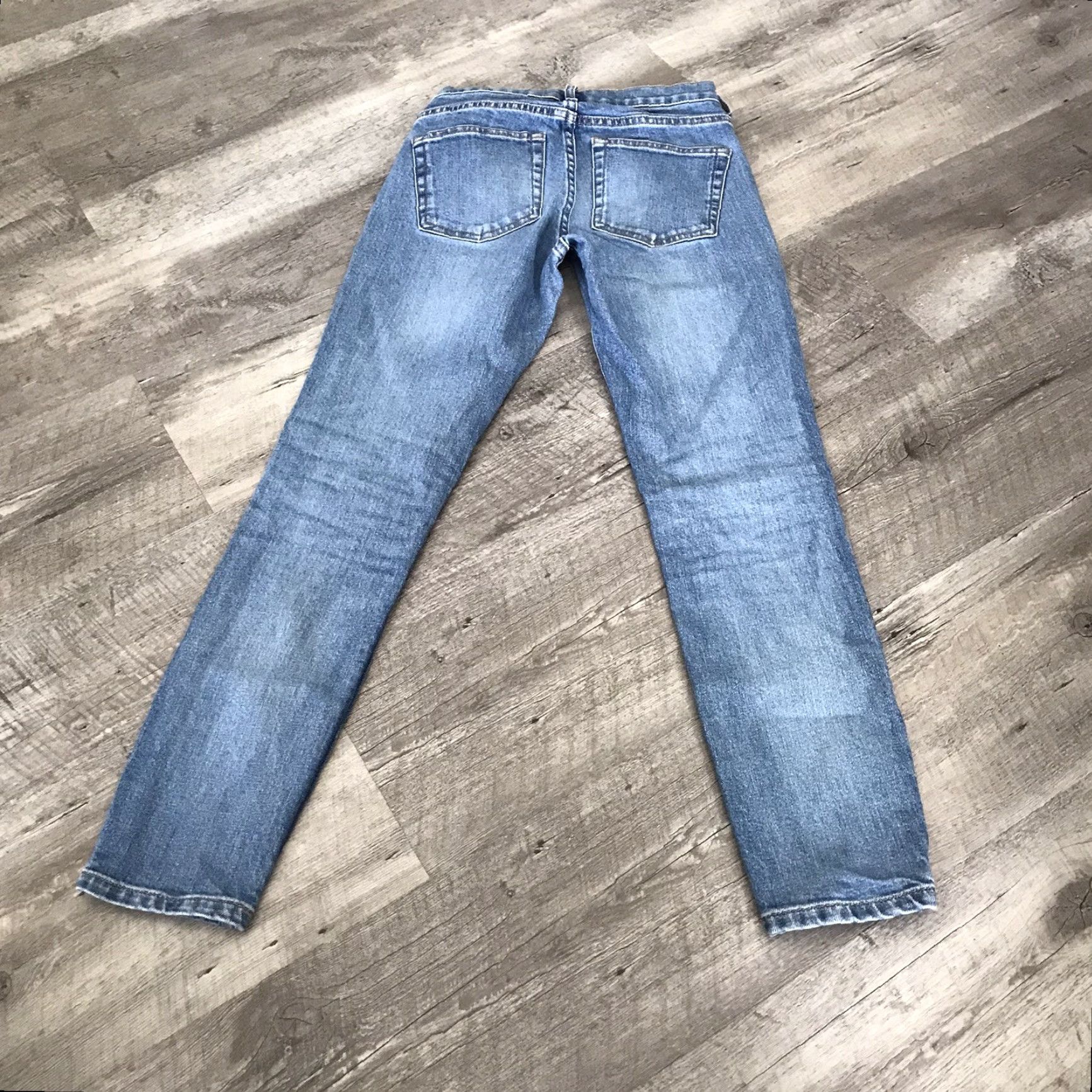 Everlane Everlane Jeans Womens 24 Waist Mid Rise Ankle Skinny Cotton Blue Stretch Denim Size 42" / US 20 - 3 Thumbnail