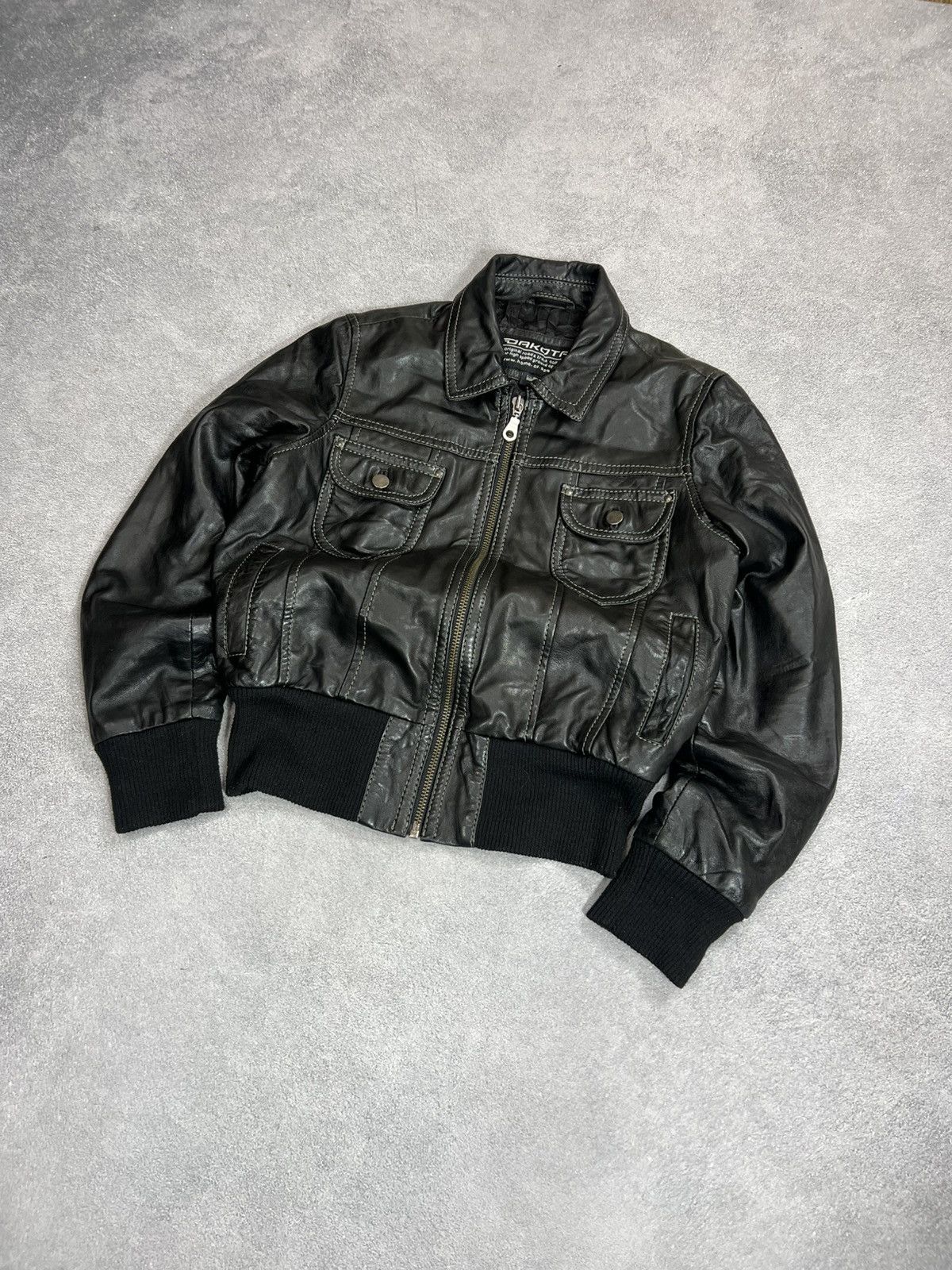 Yohji Yamamoto VTG Cropped Distressed Rick Owens Style Leather Diesel jacke Size US M / EU 48-50 / 2 - 2 Thumbnail