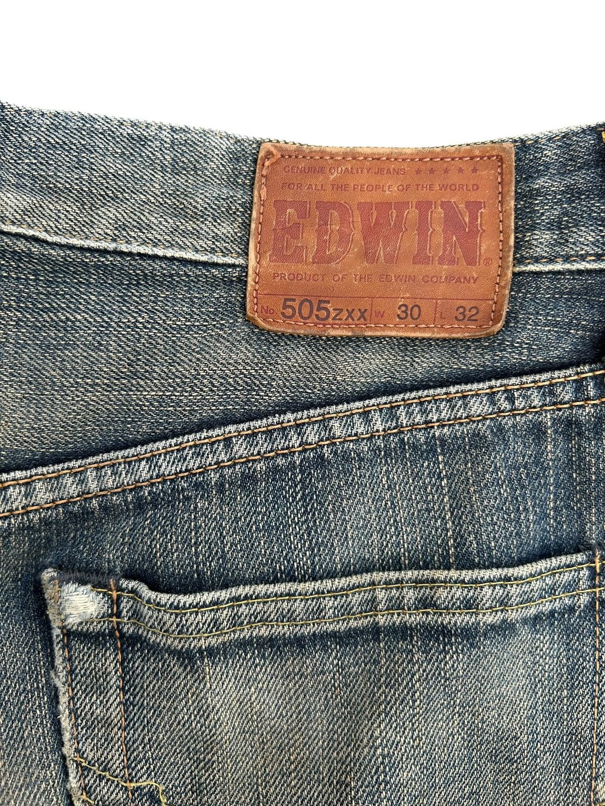Kapital Vintage Edwin 505ZXX Selvedge Rusty Distressed Denim Jeans Size US 31 - 12 Thumbnail