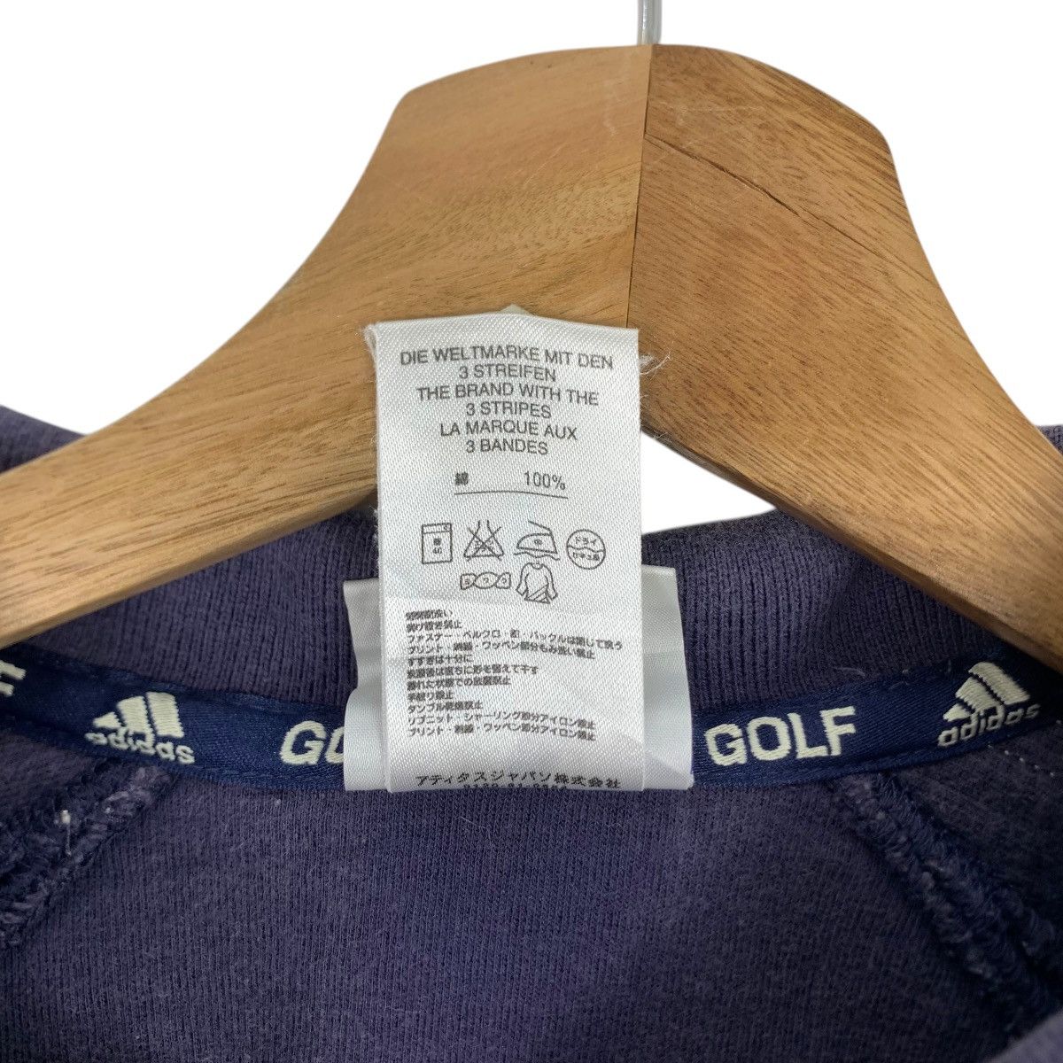 Adidas × Vintage Vintage ADIDAS Golfer Centre Logo Collar Polo Shirt Size US L / EU 52-54 / 3 - 9 Thumbnail