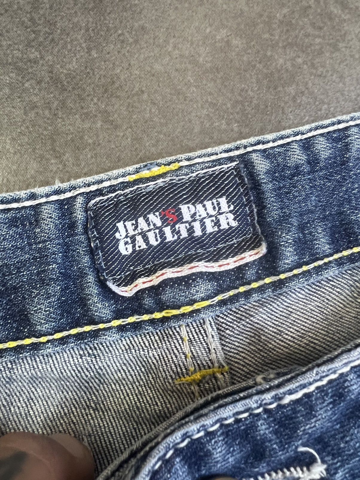 Jean Paul Gaultier × Vintage Y2K Vintage Jean Paul Gaultier Distressed Mini Shorts Low Size 27" / US 4 / IT 40 - 11 Thumbnail
