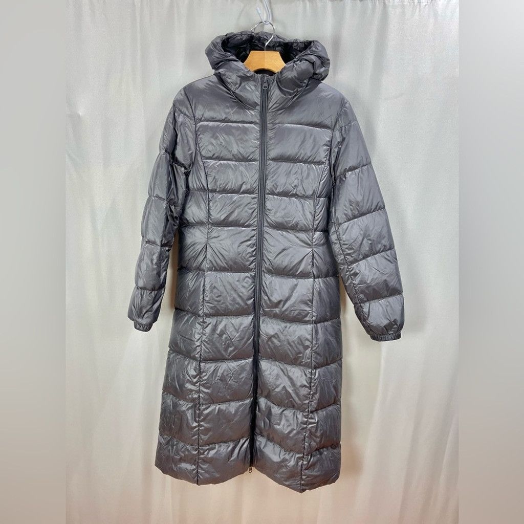 Uniqlo Uniqlo Ultra Light Down Long Jacket in Dark Grey Size L Size M / US 6-8 / IT 42-44 - 2 Thumbnail