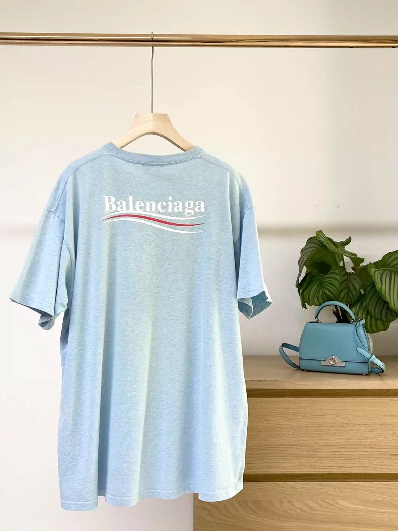 Balenciaga Balenciaga Cola Series Loose Short Sleeve T-Shirt 2504-Next Size US M / EU 48-50 / 2 - 2 Thumbnail