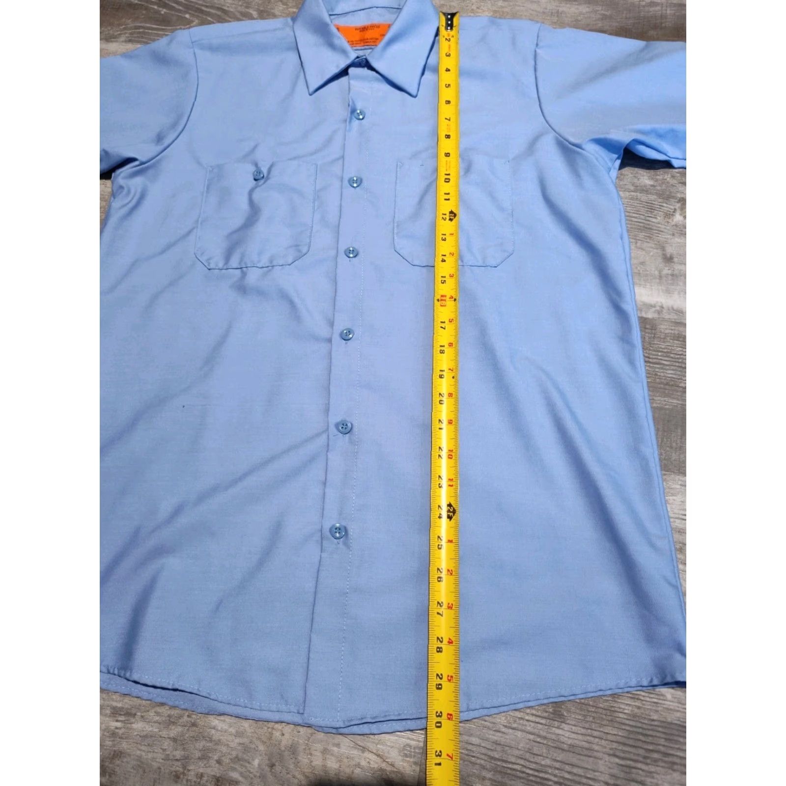 Red Kap Vintage Yes Red Kap SP24LB7 Men’s Shirt Blue Work Shirt Short Sleeve Button-Up Made In USA EUC M Size US M / EU 48-50 / 2 - 7 Thumbnail