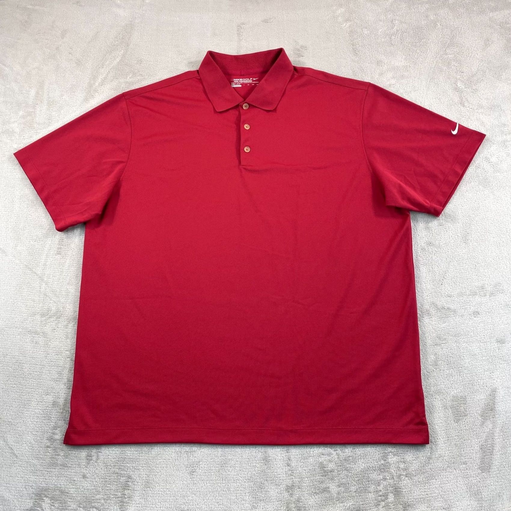 Nike Nike Victory Golf Dri-Fit Tour Performance Polo Shirt Men 2XL Red Swoosh NWOT Size US XXL / EU 58 / 5 - 4 Thumbnail