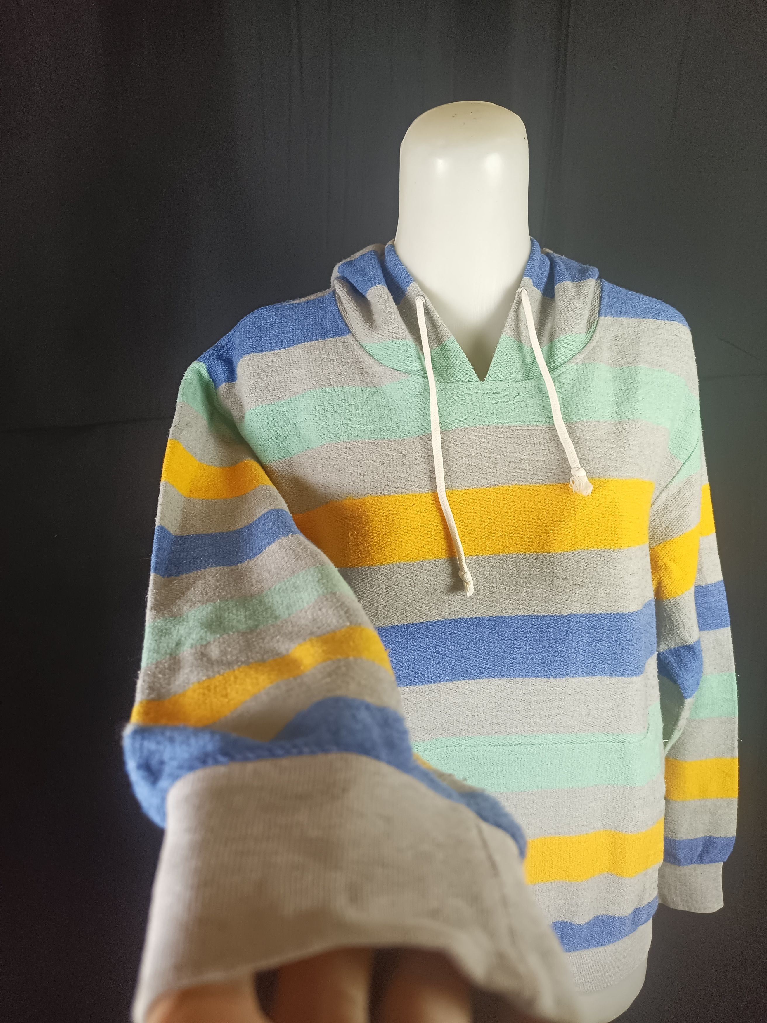If Six Was Nine × Japanese Brand STOCKMAN Striped Hoodie Multicolor Size M / US 6-8 / IT 42-44 - 12 Thumbnail