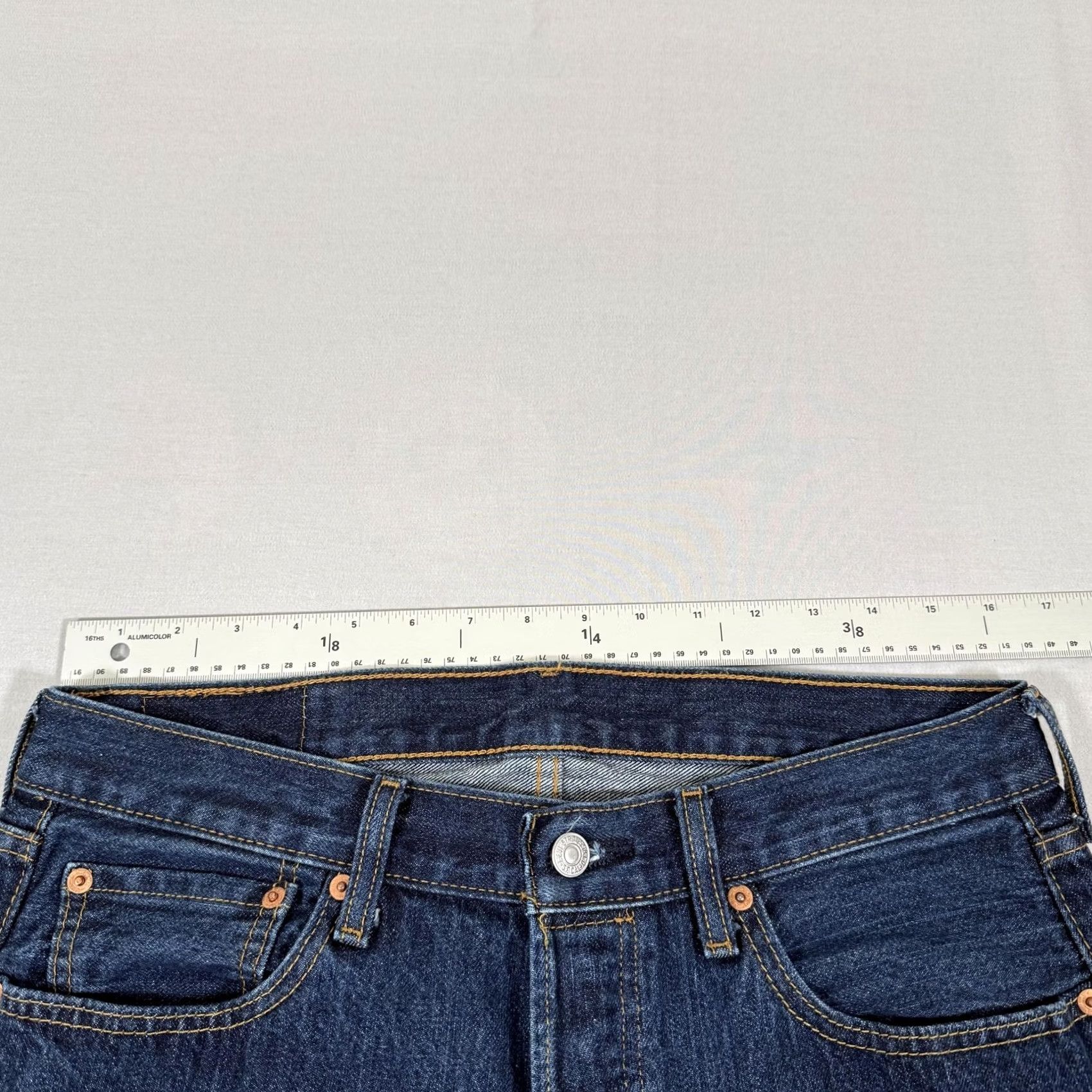 Levi's Levi's Jeans Mens 33x32 Blue 501 Straight Fit Denim Pants Cowboy Work Size US 33 - 7 Thumbnail