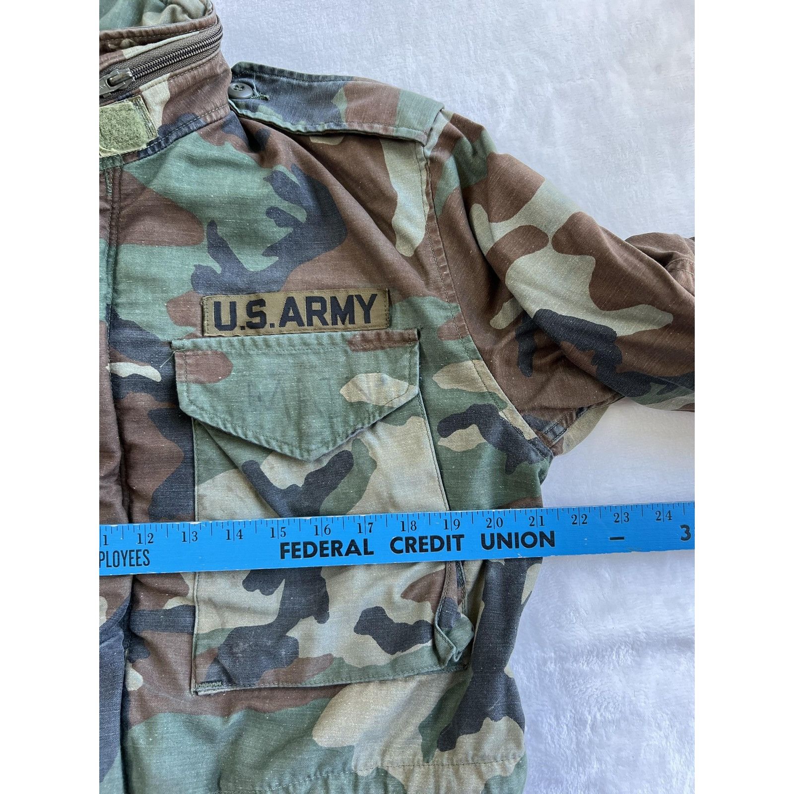 Alpha Industries Vintage US Army Jacket Mens Small M65 Woodland Camo Cold Wea Size US S / EU 44-46 / 1 - 4 Thumbnail