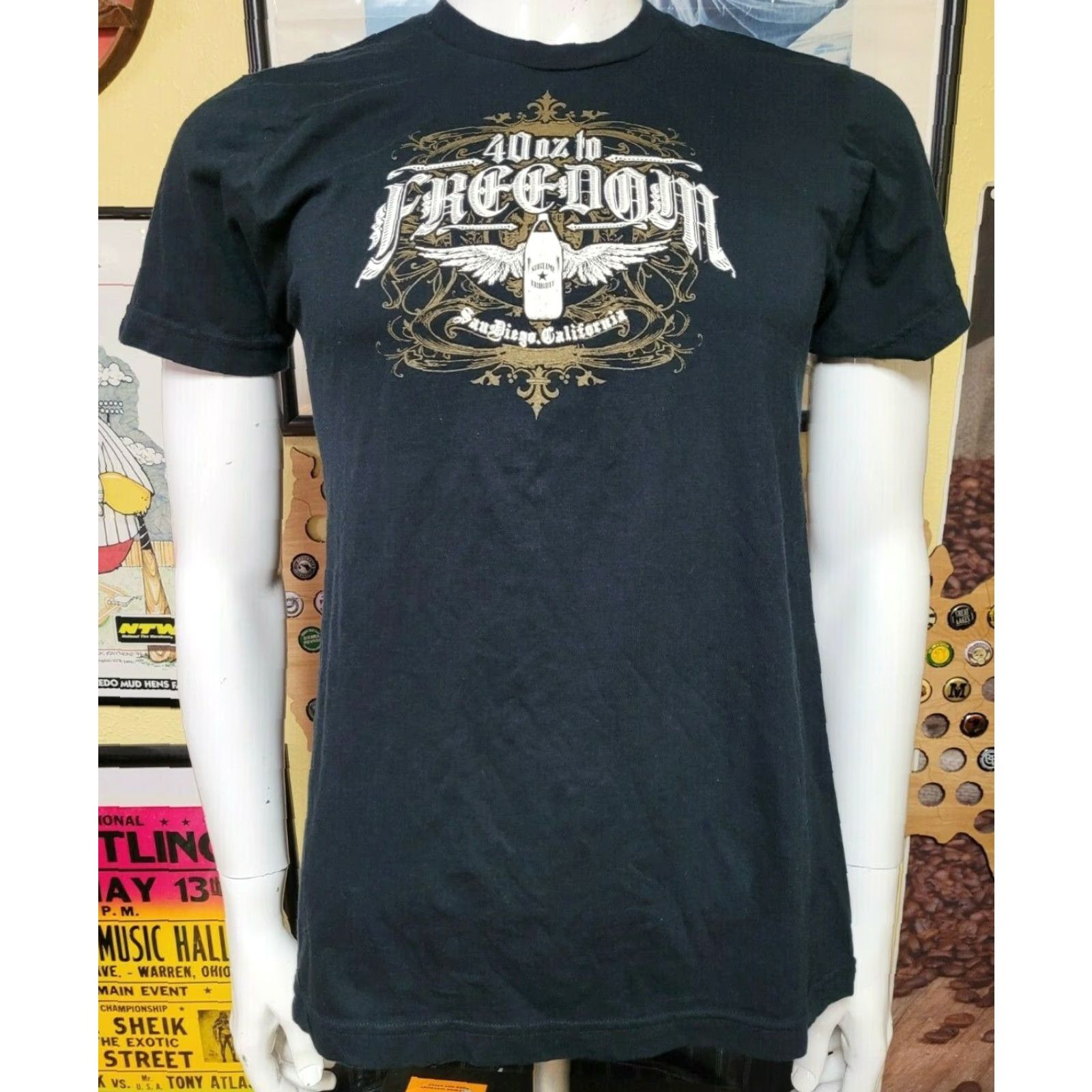 American Apparel VINTAGE 40 oz To Freedom Sublime Tribute Tour T Shirt San Diego 40oz Nice Black Short Sleeve American Apparel 100% Cotton Graphic Tee Mens S Size US S / EU 44-46 / 1 - 2 Thumbnail