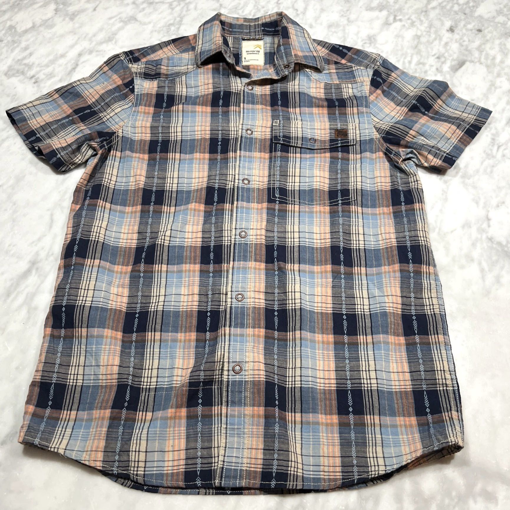 Vintage VINTAGE Solaris Outdoors Snap Western Shirt Men’s Small Pocket Cotton Plaid Size US S / EU 44-46 / 1 - 2 Thumbnail