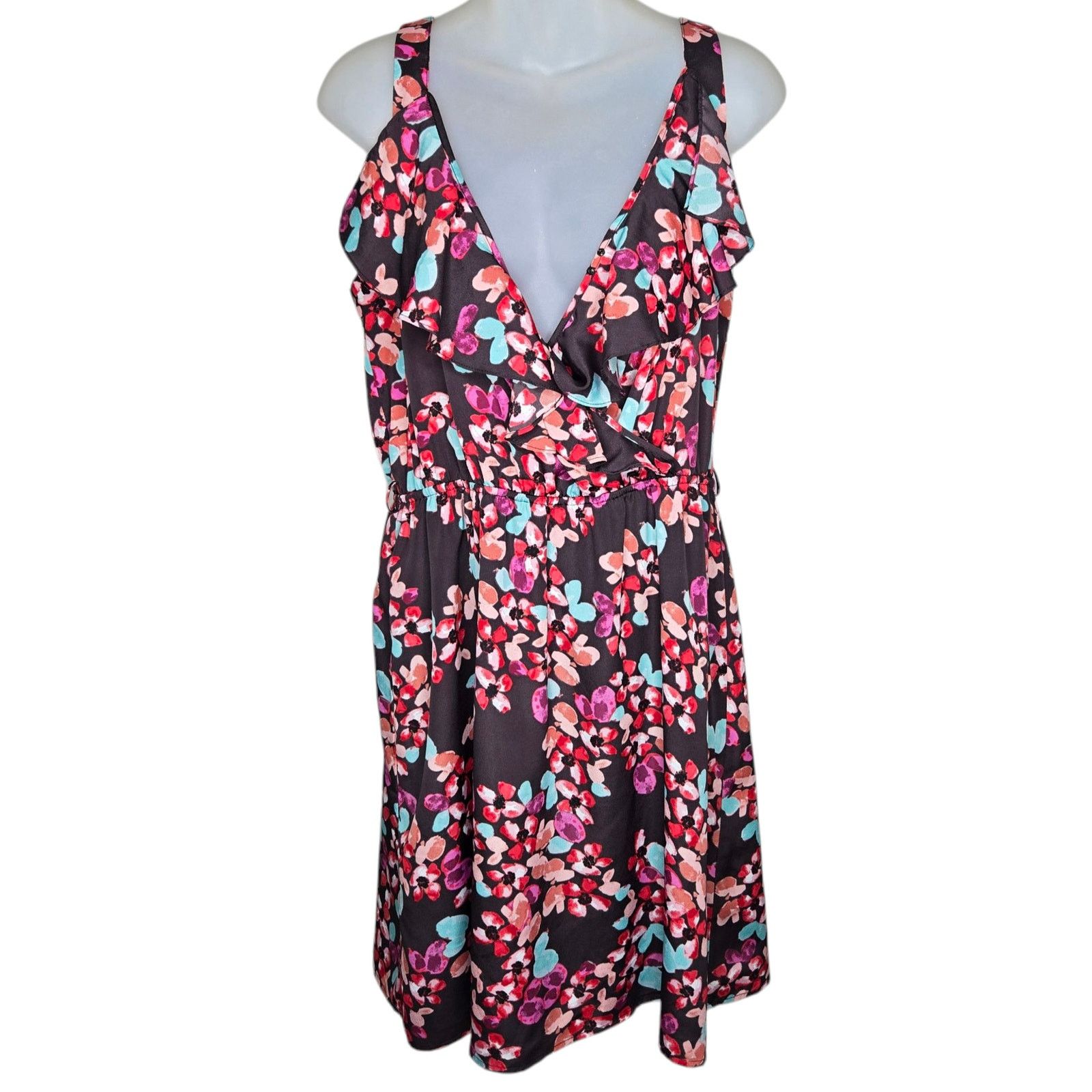 Other Fynn and Rose Womens Floral Dress Large Anthropologie Size L / US 10 / IT 46 - 1 Thumbnail