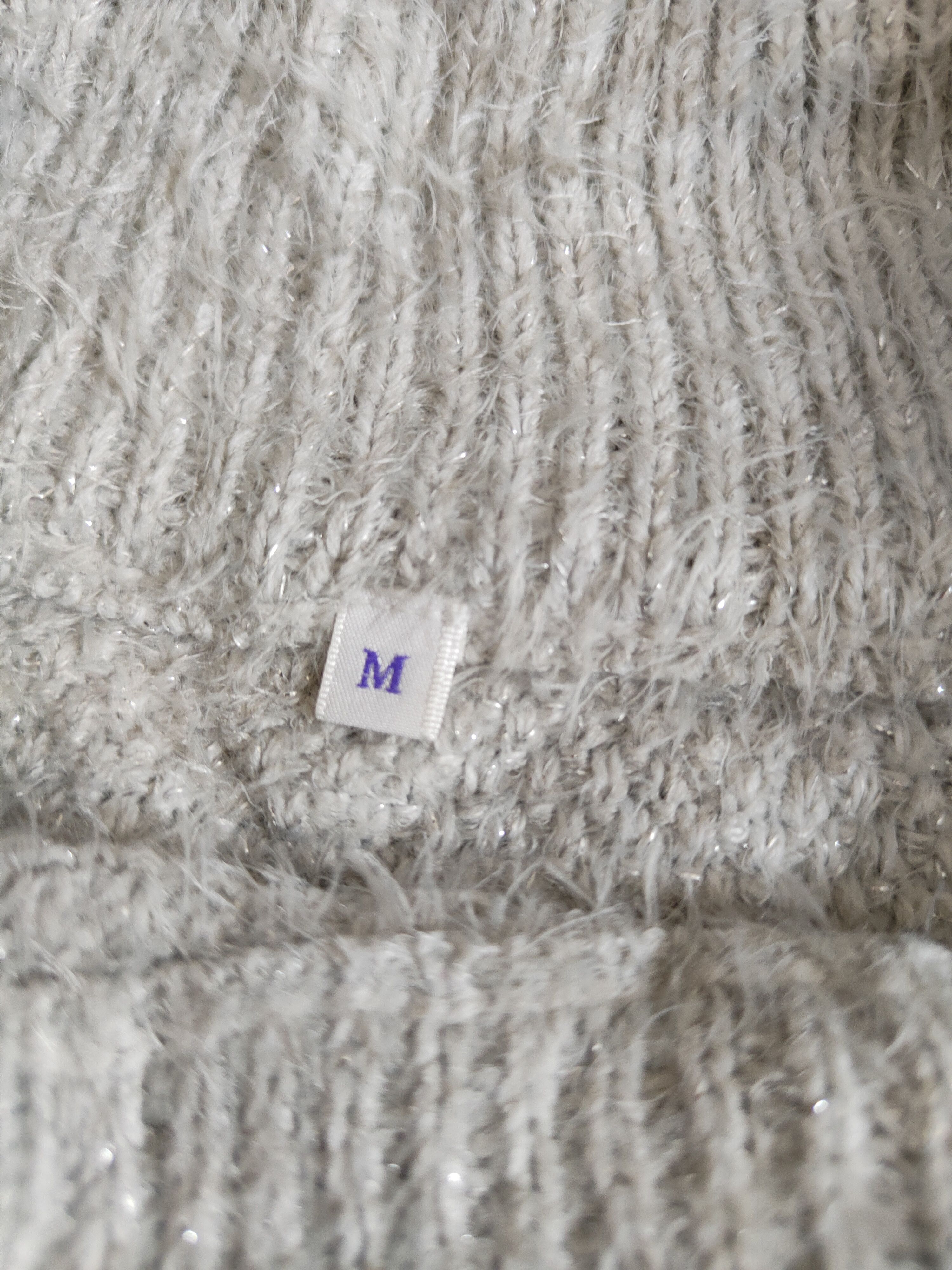 Homespun Knitwear × Japanese Brand × Vintage Japanese Brand Gray Shag Shaggy Fur Mohair Knitwear #S2188 Size M / US 6-8 / IT 42-44 - 13 Thumbnail