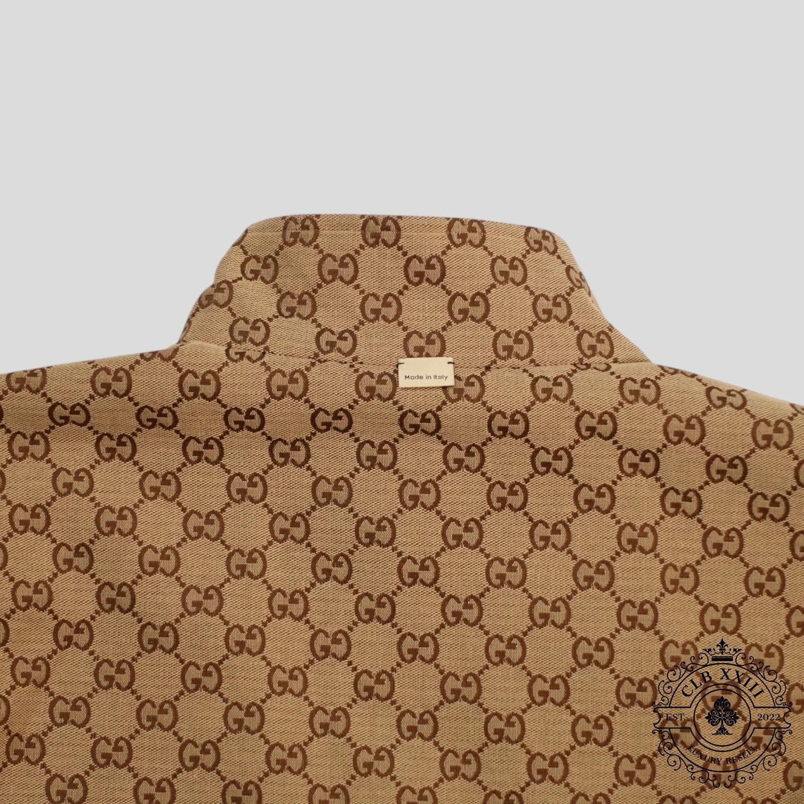 Gucci Gucci GG Supreme Canvas Reversible Jacket in Brown Size US XL / EU 56 / 4 - 4 Thumbnail