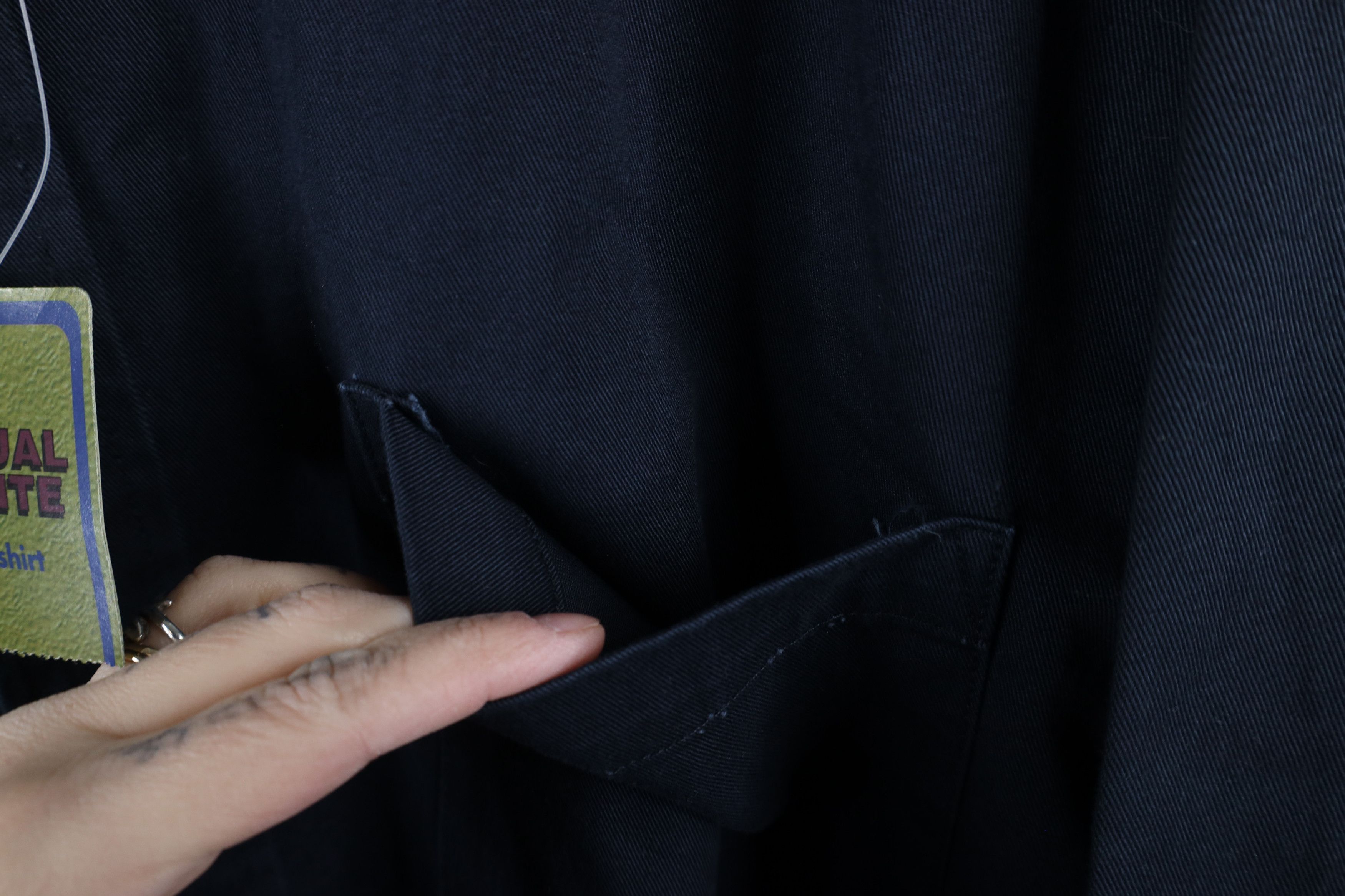 Vintage Deadstock Vintage 90s Streetwear Twill Button Down Shirt Size US XL / EU 56 / 4 - 5 Thumbnail