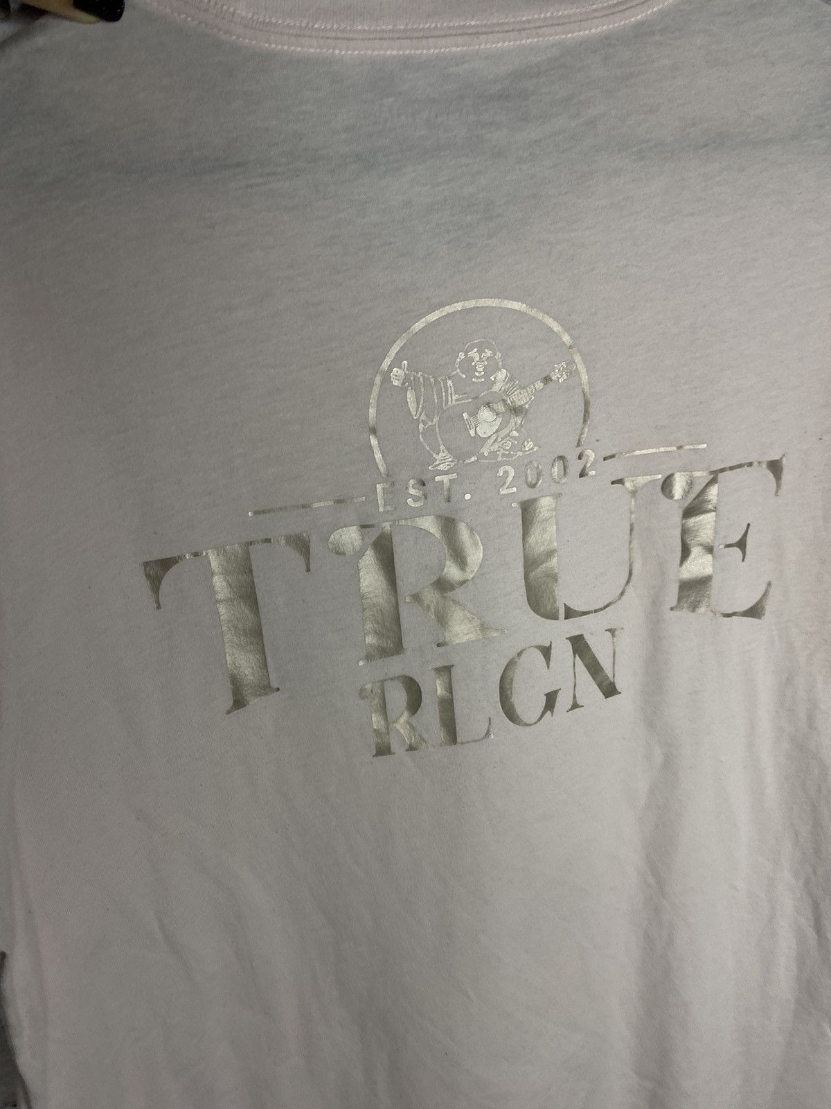 True Religion MENS True Religion Vintage Overprint Logo Pink Tee Y2K Size US M / EU 48-50 / 2 - 10 Thumbnail