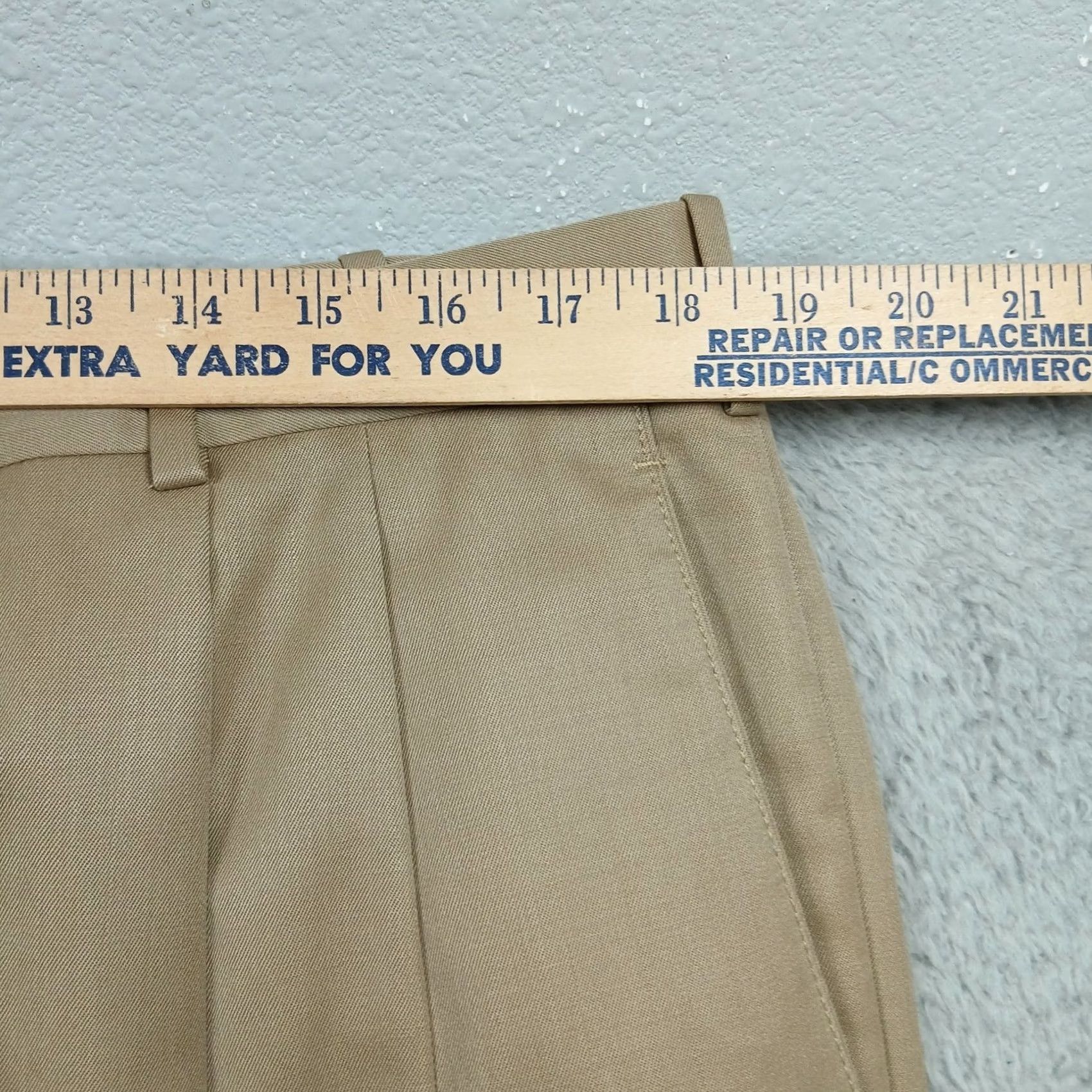 Nordstrom Britches Mens Dress Pants Khaki Wool 36R Pleated Tailored Nordstrom Size US 36 / EU 52 - 7 Thumbnail