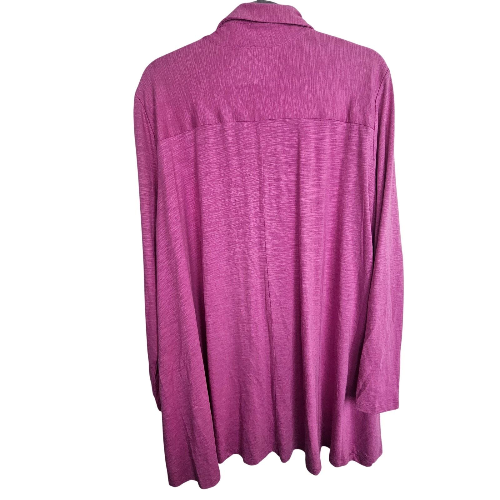 Soft Surroundings Soft Surroundings Womens Pink Button Blouse Size 2X Coastal Size XXL / US 16-18 / IT 52-54 - 8 Thumbnail