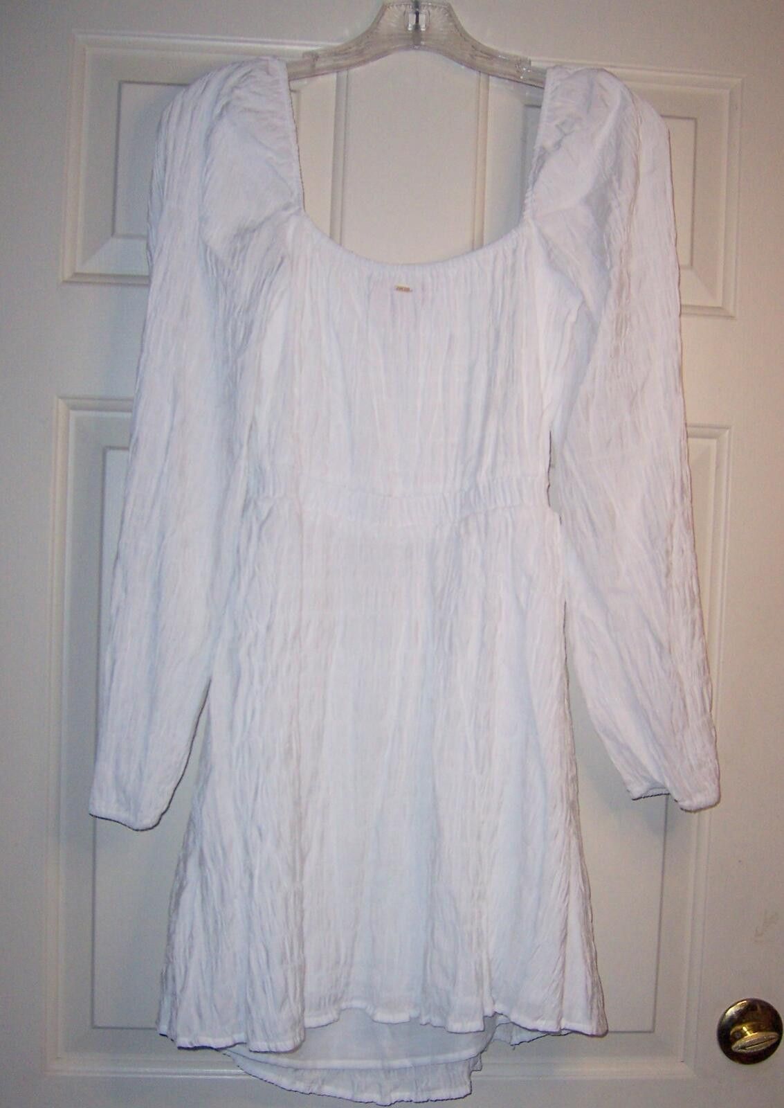 Guess Guess ECO Kimmy Smocked Mini Dress - Medium - White Size M / US 6-8 / IT 42-44 - 9 Thumbnail