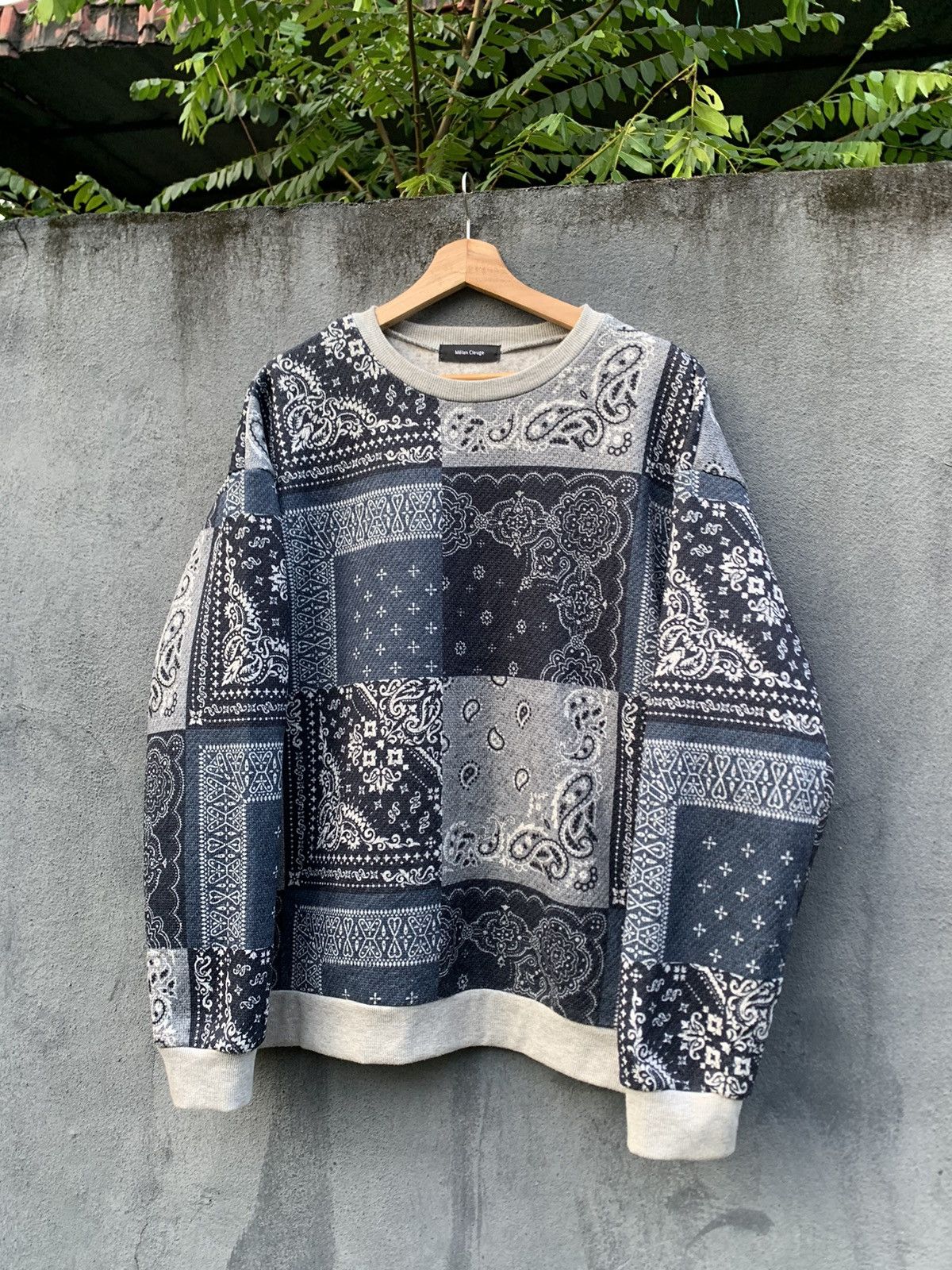 Japanese Brand 👹MELAN CLEUGE BANDANA SWEATER Size US L / EU 52-54 / 3 - 2 Thumbnail