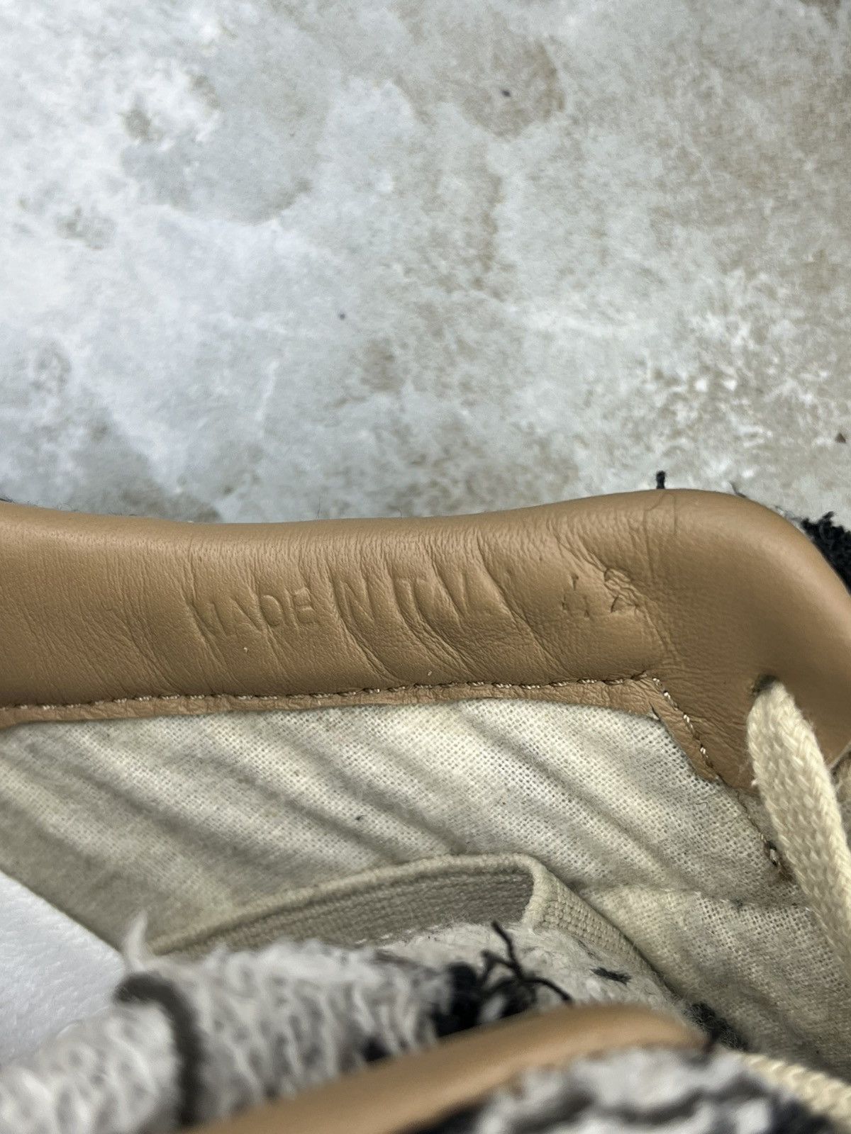 Maison Margiela AW18 Maison Margiela Distressed Tweed Replica Gat Sneakers Size US 9 / EU 42 - 11 Thumbnail
