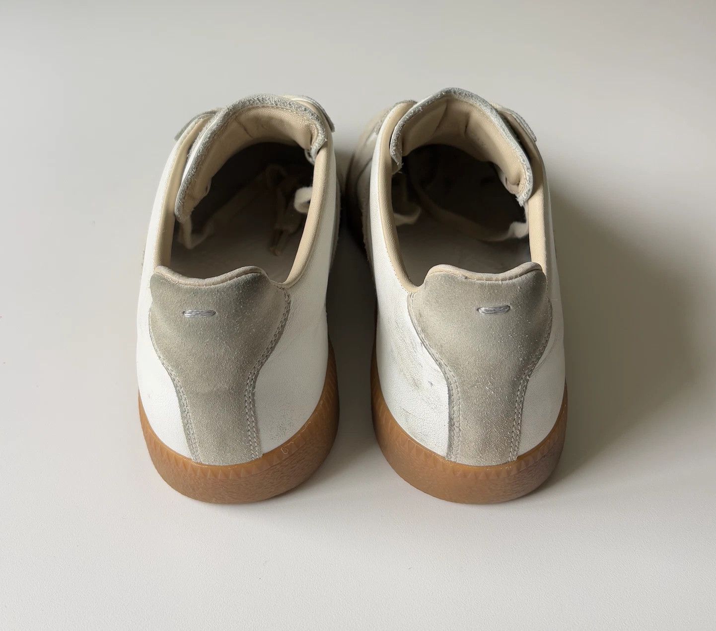 Maison Margiela Maison Margiela GAT Replica Gray White 8 41 Suede Leather Size US 8 / EU 41 - 4 Thumbnail