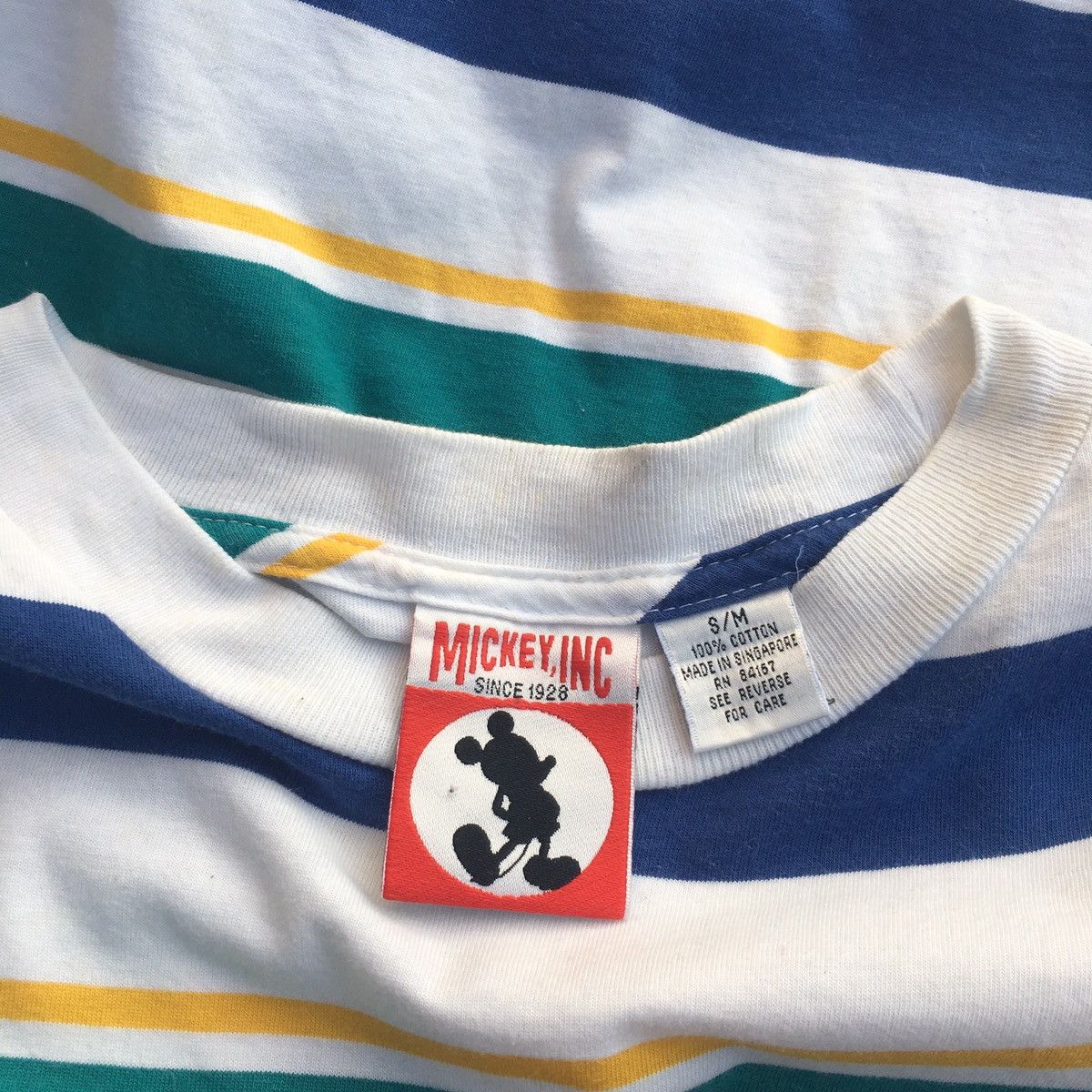 Disney × Mickey Mouse × Vintage Vintage Pooh Stripes Tee Size US M / EU 48-50 / 2 - 9 Thumbnail