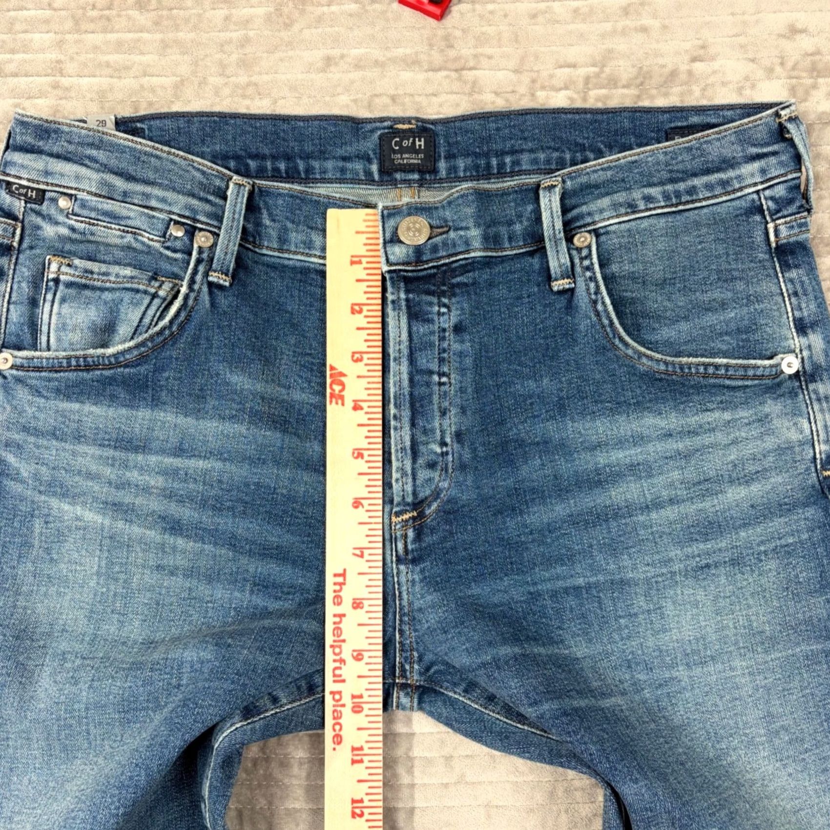 Citizens Of Humanity Citizens of Humanity Emerson Slim Boyfriend Jeans Blue Medium Wash Size 29 5-Pocket Logo Button Fly Womens jeans Size 29" - 5 Thumbnail