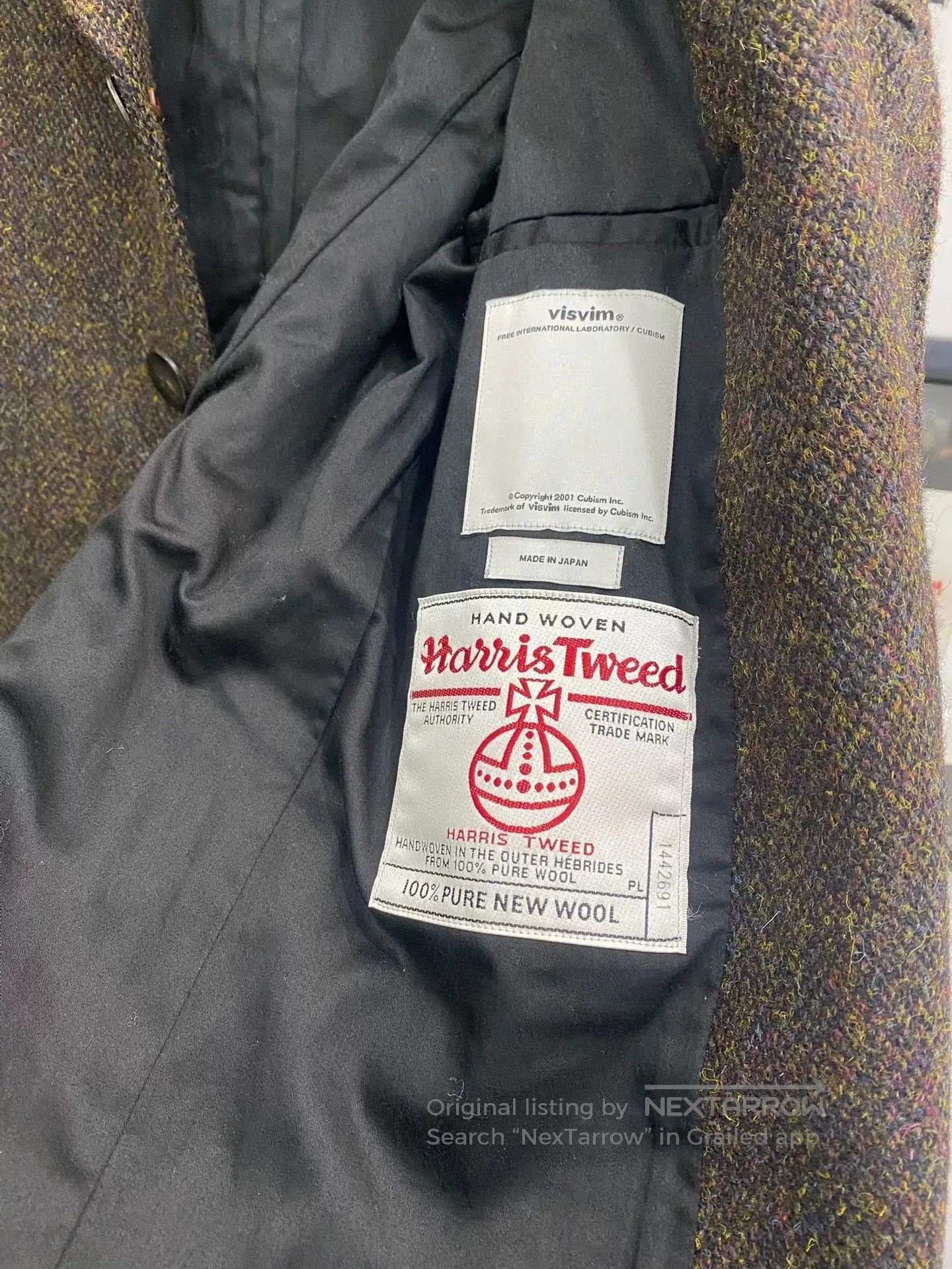 Visvim visvim 16aw wool blazer in harris tweed. Size US S / EU 44-46 / 1 - 4 Thumbnail