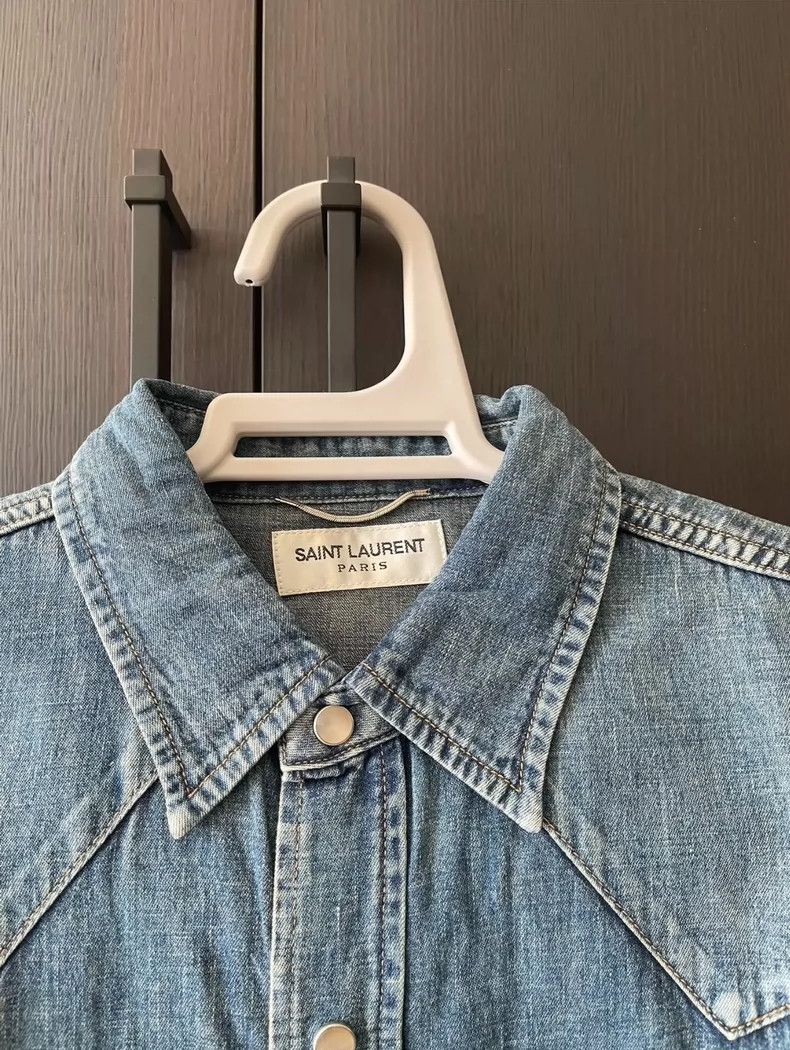 Saint Laurent Paris Saint Laurent Parisdenim shirt 2504-Nextarrow Size US M / EU 48-50 / 2 - 3 Thumbnail